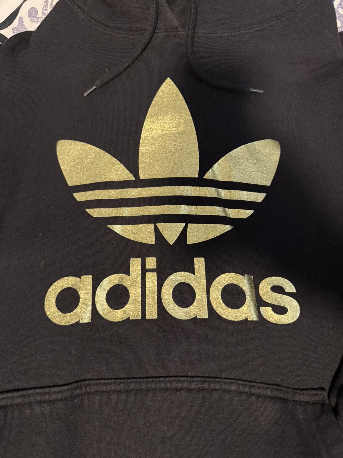 Adidas Adidas Gold Logo Hoodie Size US XL / EU 56 / 4 - 2 Thumbnail