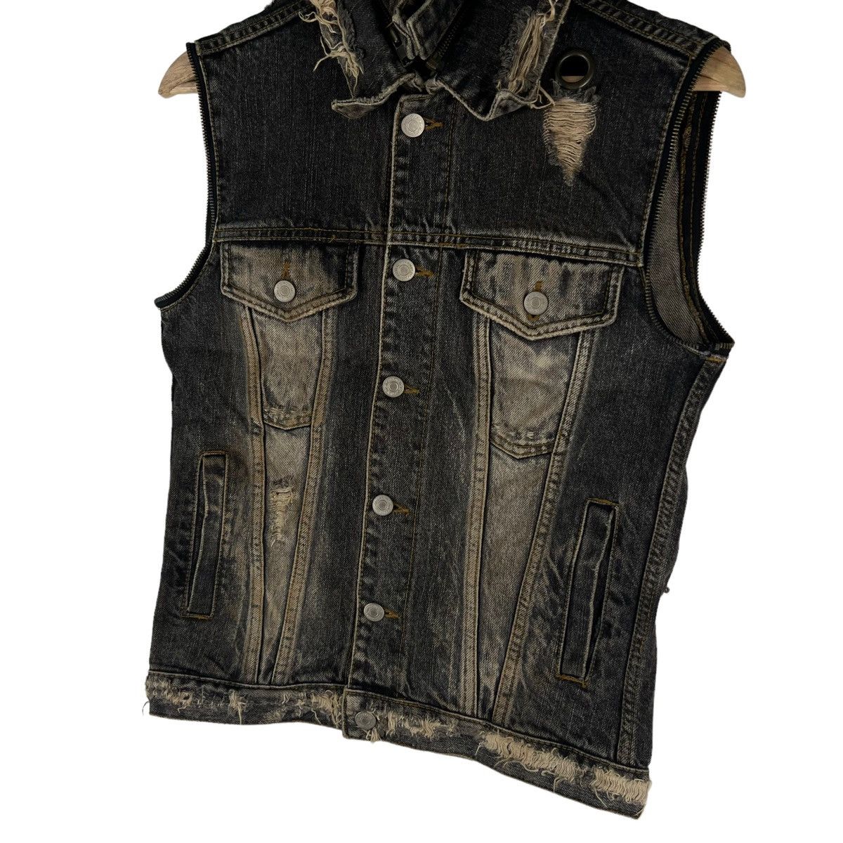 Hysteric Glamour 🔥Biker Vest Denim Jacket Fuga Japan Made Size US S / EU 44-46 / 1 - 3 Thumbnail