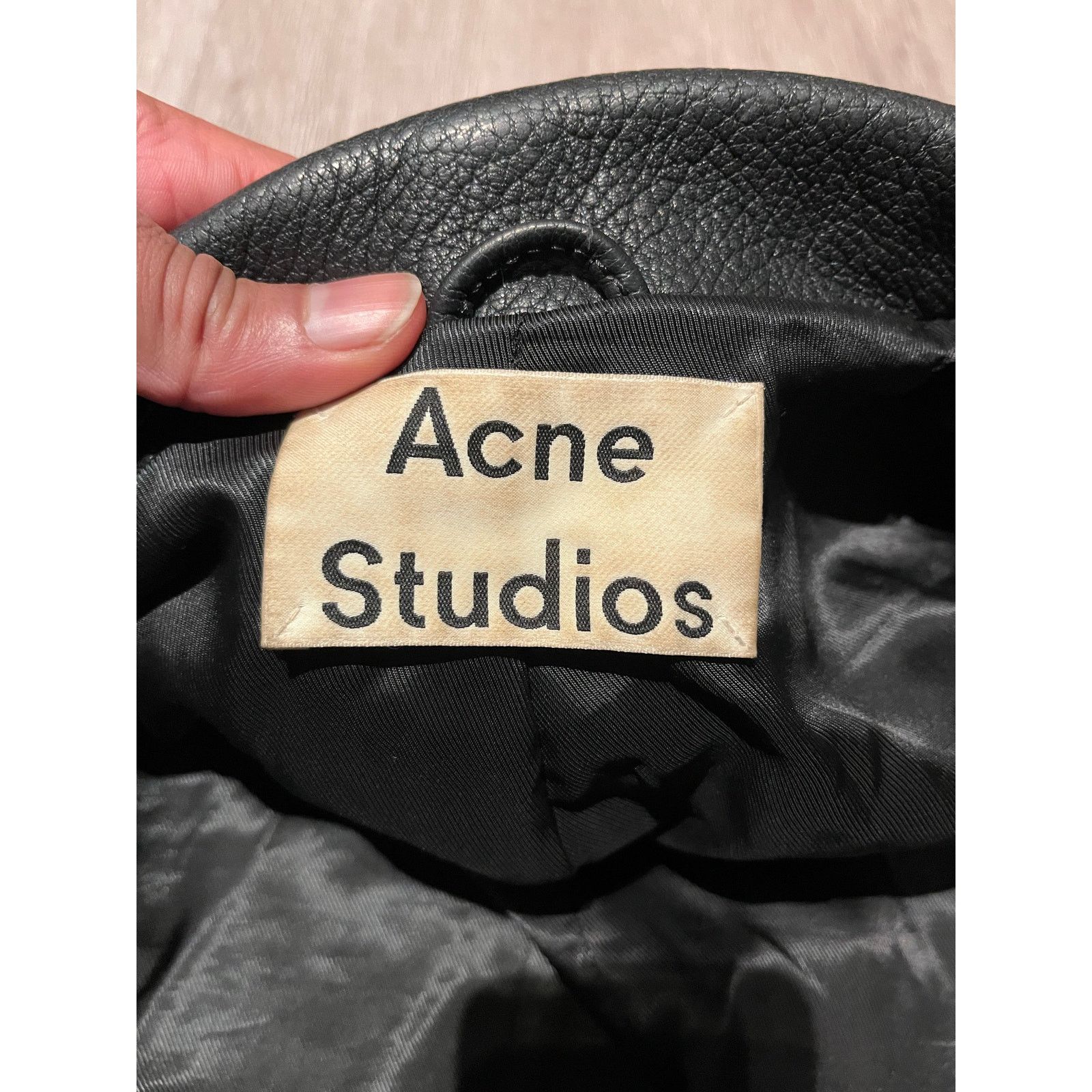 Acne Studios Acne Studios - Mock Leather Biker Jacket/ L / Black Size L / US 10 / IT 46 - 7 Thumbnail