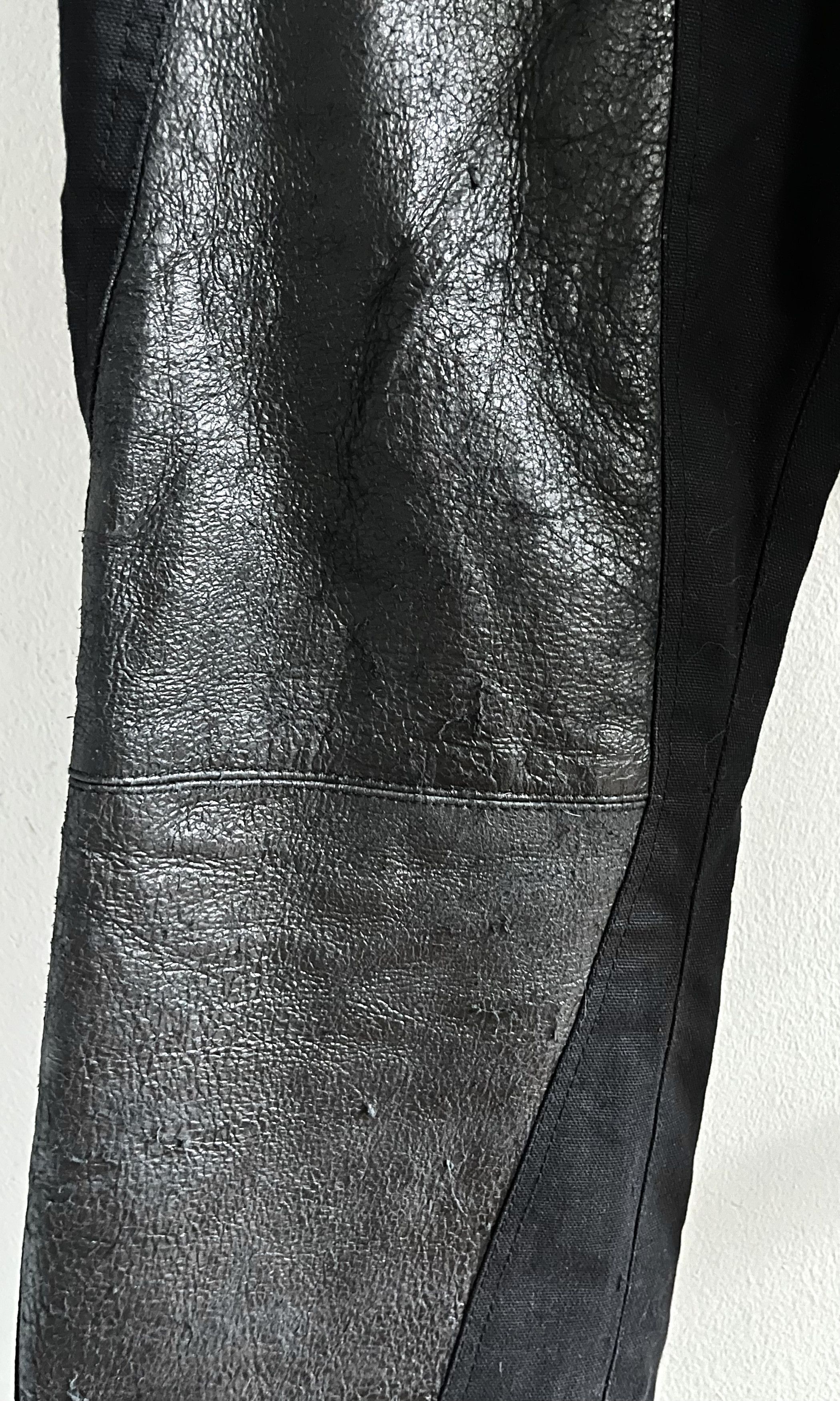 Other Misere Moderne Leather/Canvas Black Pants - 34 Size US 34 / EU 50 - 3 Thumbnail