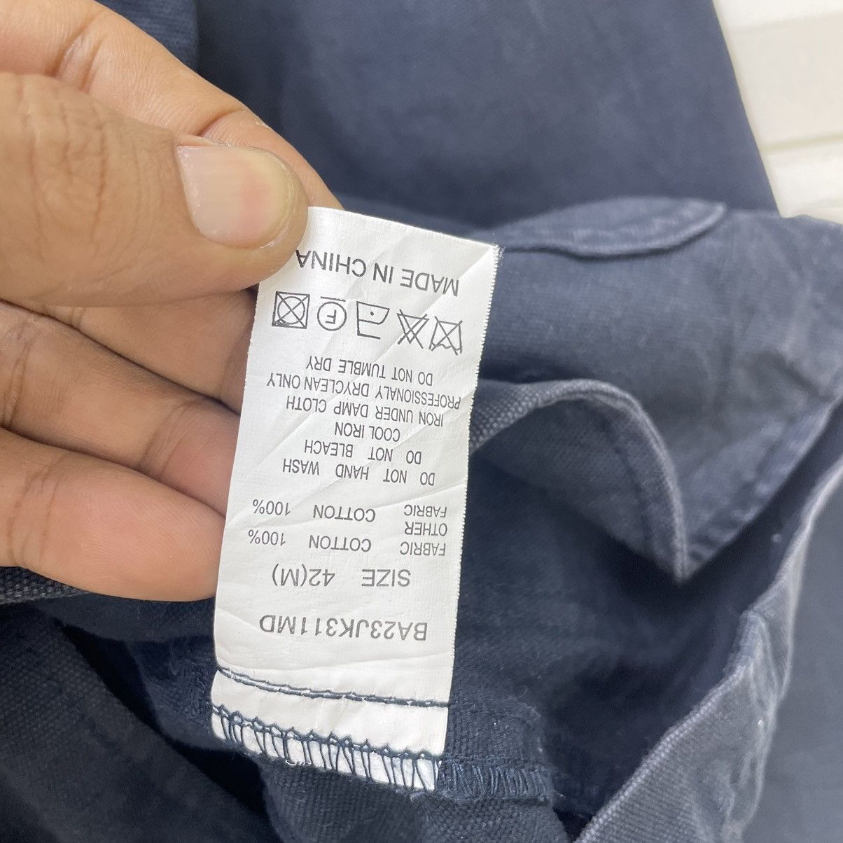 NANO universe Japanese Brand Nano Universe Indigo Chore Jacket Size S / US 4 / IT 40 - 7 Thumbnail