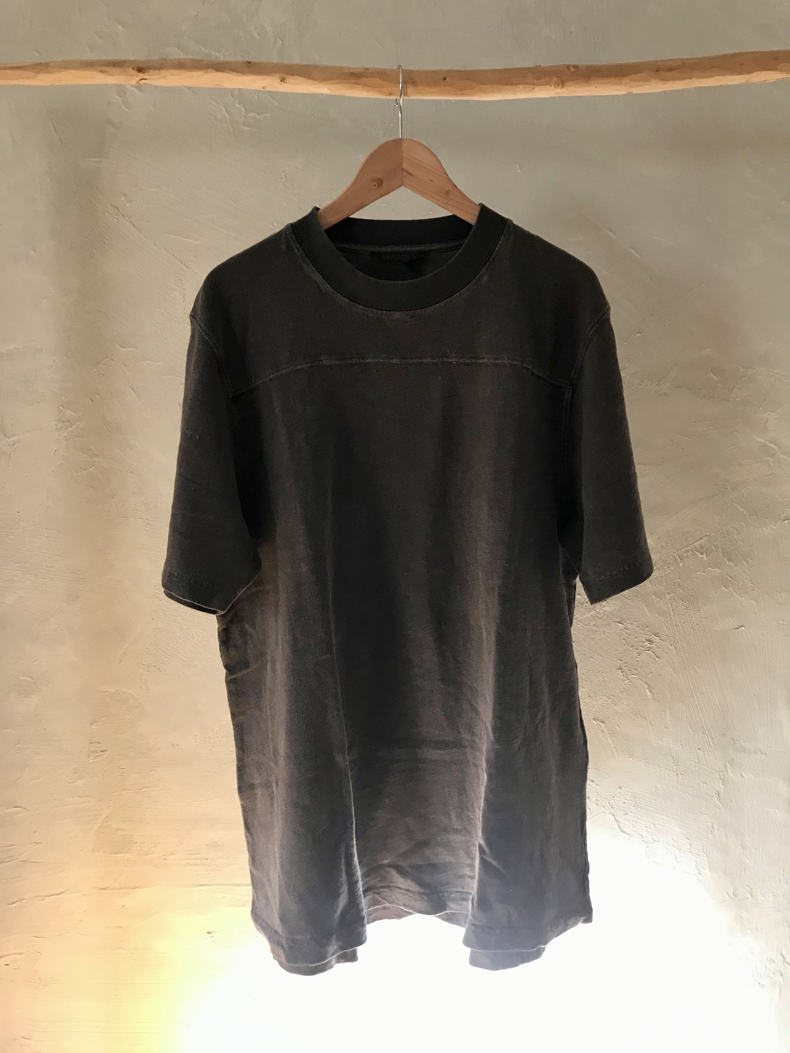 image of Classic Yeezy Season 3 Heavy, Boxy T-Shirt, Size M in Brown, Men's