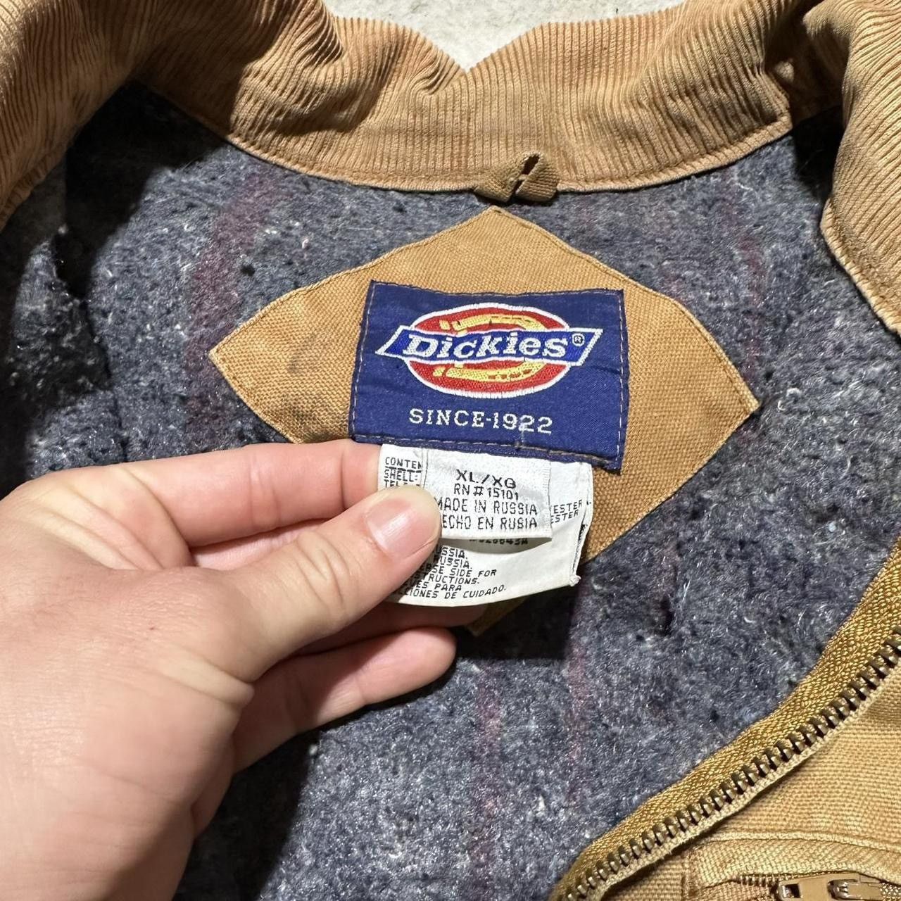 Dickies Tan Dickies jacket with a distressed XL Size US XL / EU 56 / 4 - 2 Thumbnail