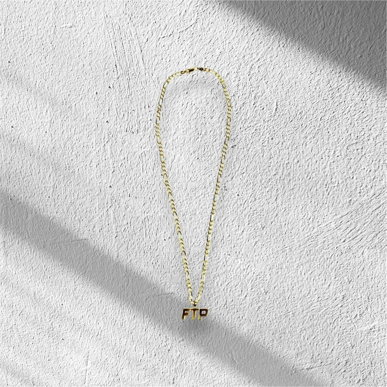 Fuck The Population Ftp Gold Plated Micro Logo Chain Size ONE SIZE - 1 Thumbnail