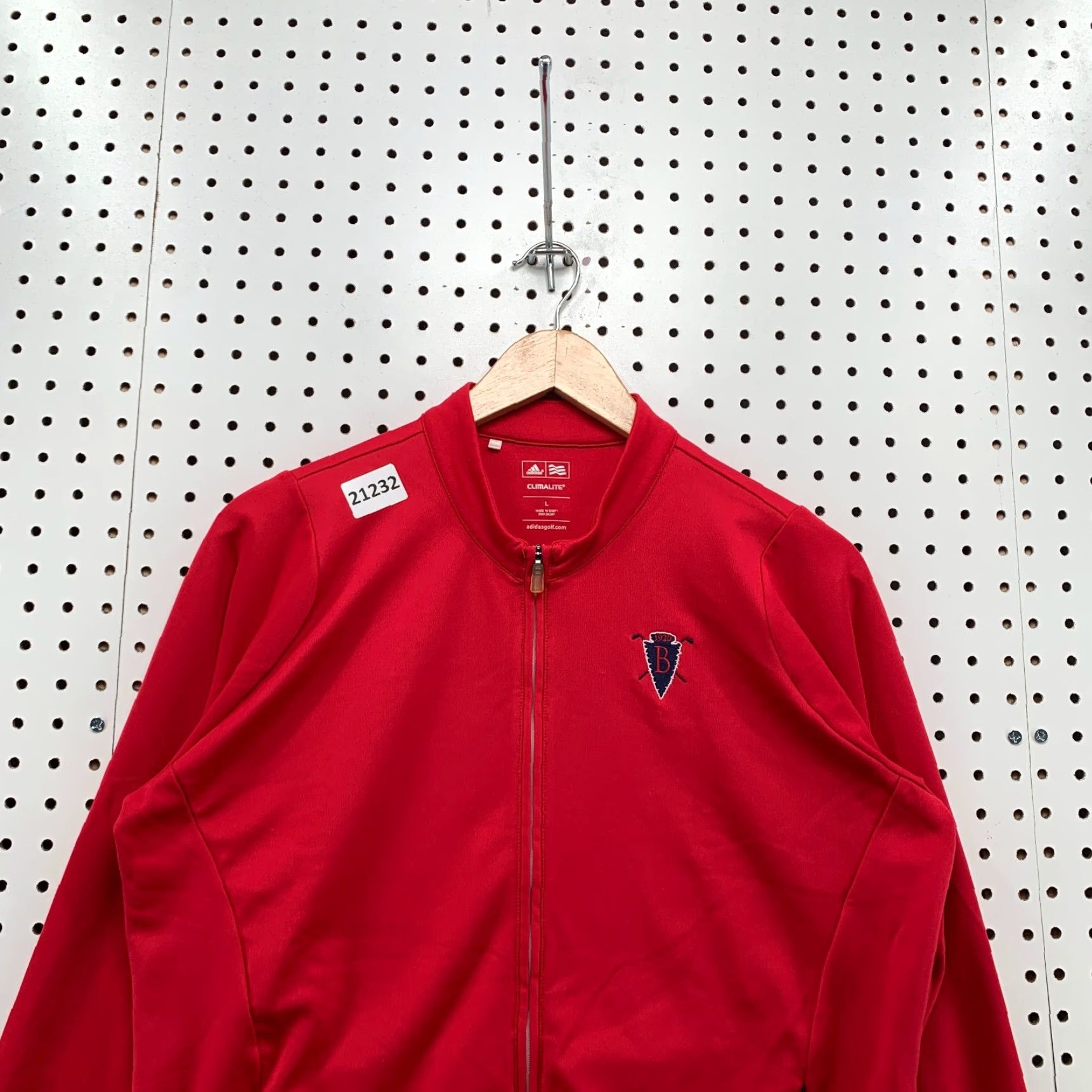 Adidas VINTAGE ADIDAS Golf CLIMALITE Active Jacket Womens Large Red Butterfield Golf 22x27.5 Size L / US 10 / IT 46 - 2 Thumbnail