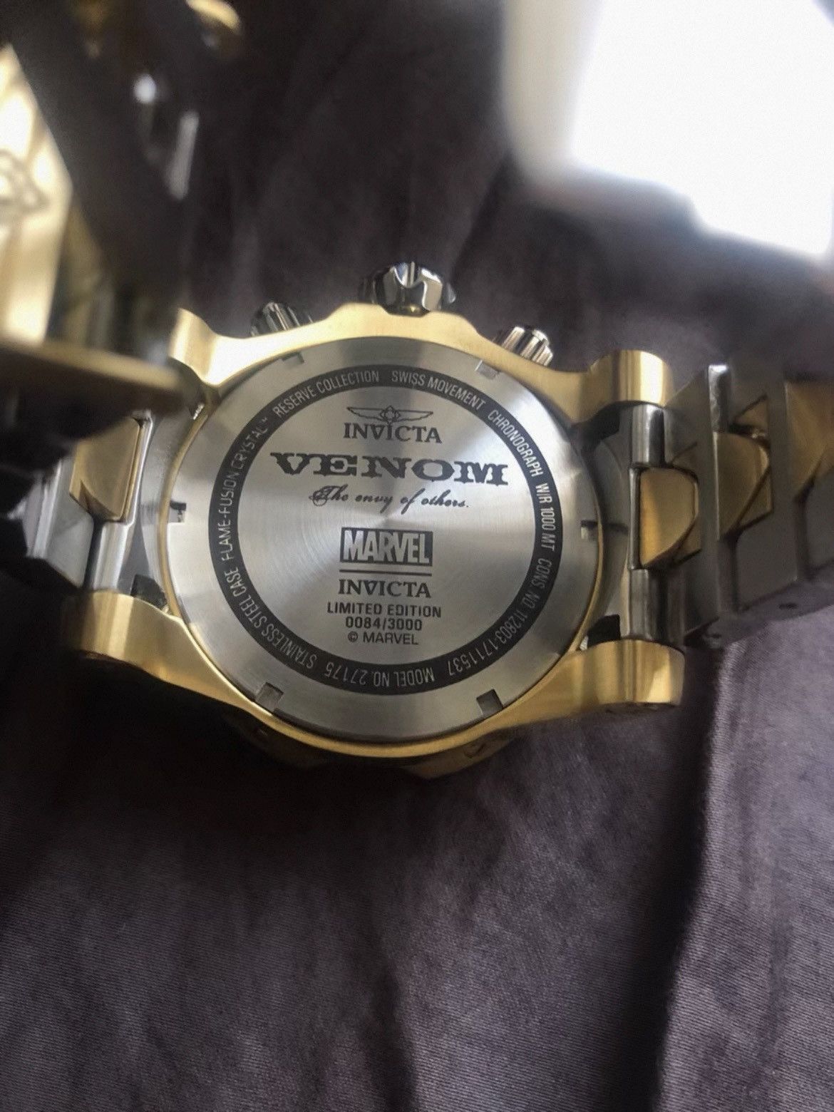 Invicta Invicta Marvel Iron Man Reserve 52mm Watch 52mm Venom Size ONE SIZE - 8 Thumbnail