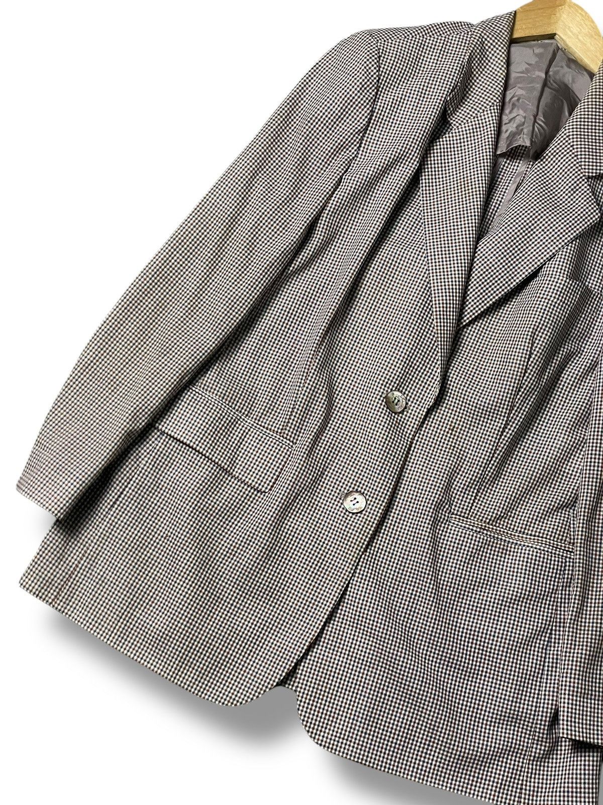 Burberry × Designer × Vintage Vintage BURBERRY Checkered Blazer (104) Size US XXS / EU 40 - 3 Thumbnail