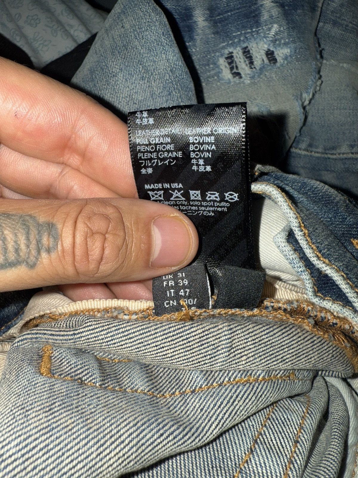 Amiri Amiri staggered logo jeans Size US 31 - 4 Thumbnail