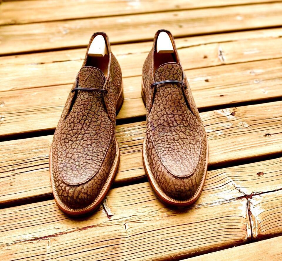 Enzo Bonafe Maison Koly X Enzo Bonafe Kanata boots Suede Bison Leather Size US 11.5 / EU 44-45 - 2 Thumbnail
