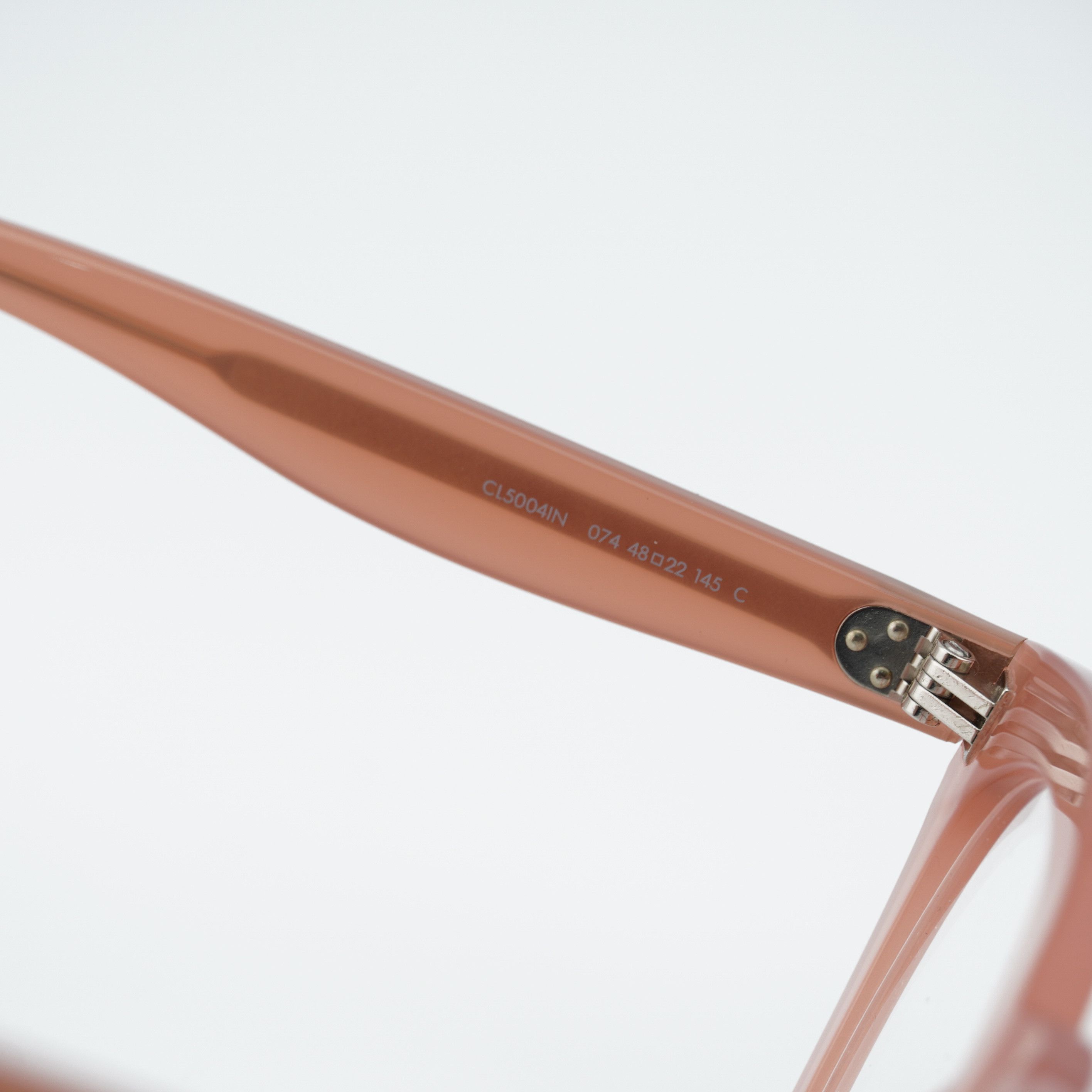 Celine Celine CL5004IN 074 Eyeglasses Peach 48mm Square-Round Frame Size ONE SIZE - 9 Thumbnail