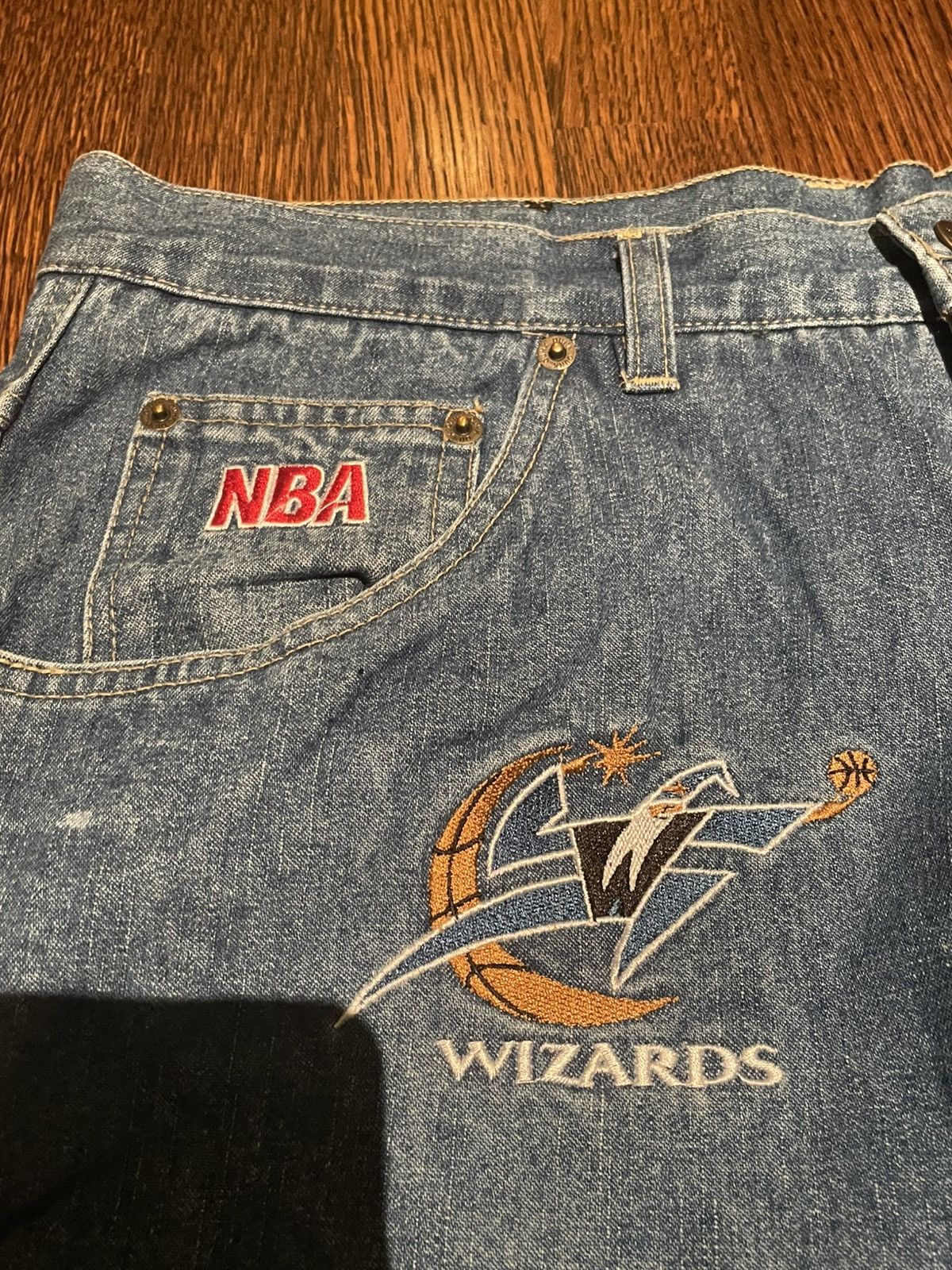 NBA Unk NBA Team Logo Denim Size US 34 / EU 50 - 3 Thumbnail