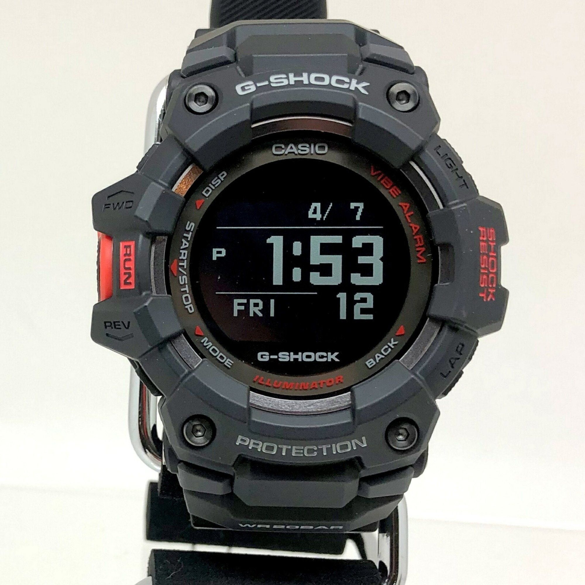 image of Casio G-Shock Watch Gbd-100-1 G-Squad Sports Line Big Face Digital Quartz Black Red Men's Itrtpjq2G