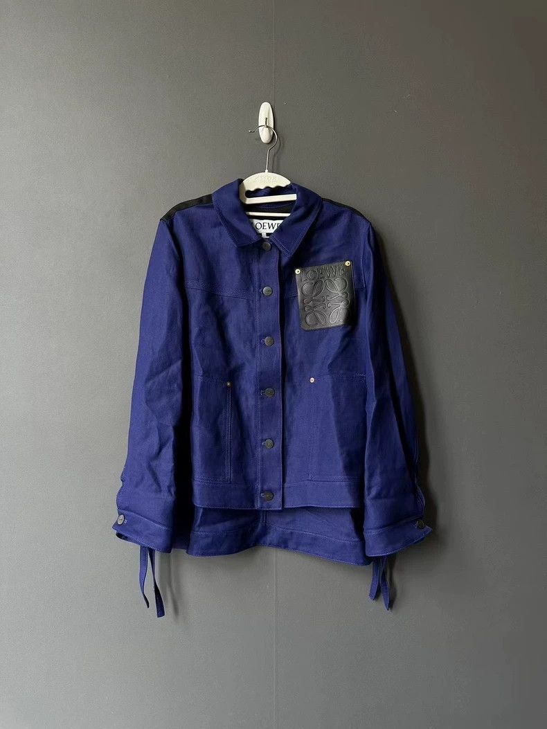 Loewe LOEWE A leather-trimmed jacket Size XXS / US 00 / IT 34 - 1 Thumbnail