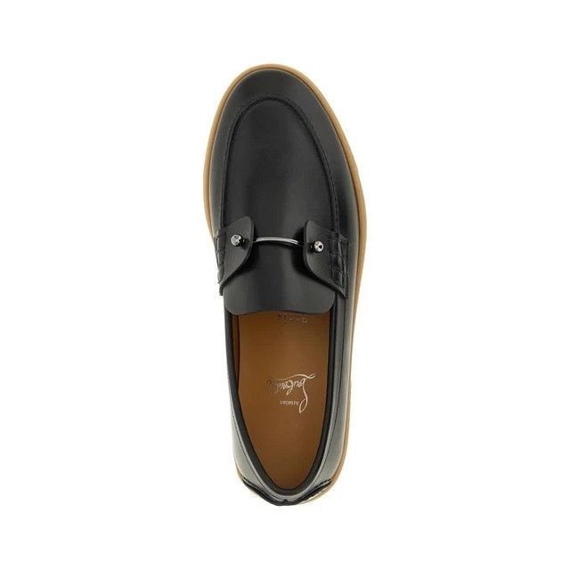 CHRISTIAN LOUBOUTIN Chambeliboat Black Loafers New & Authent