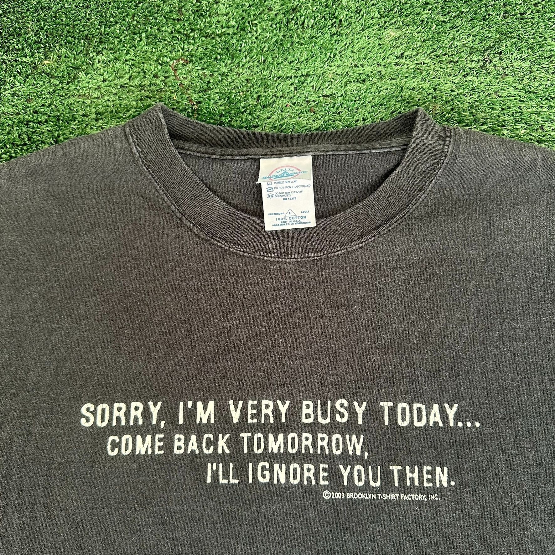 Delta Vintage Y2K Sarcasm Slogan T-Shirt Ironic Skate Humor Grunge Size US L / EU 52-54 / 3 - 2 Thumbnail