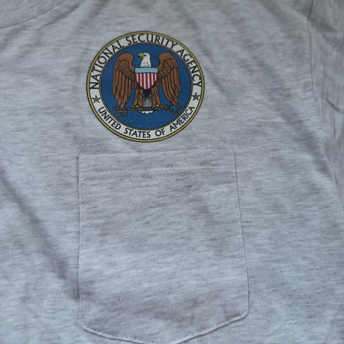 Hanes HANES • VNTG "NSA" Pre-Shrunk Tee (XL) Size US XL / EU 56 / 4 - 2 Thumbnail