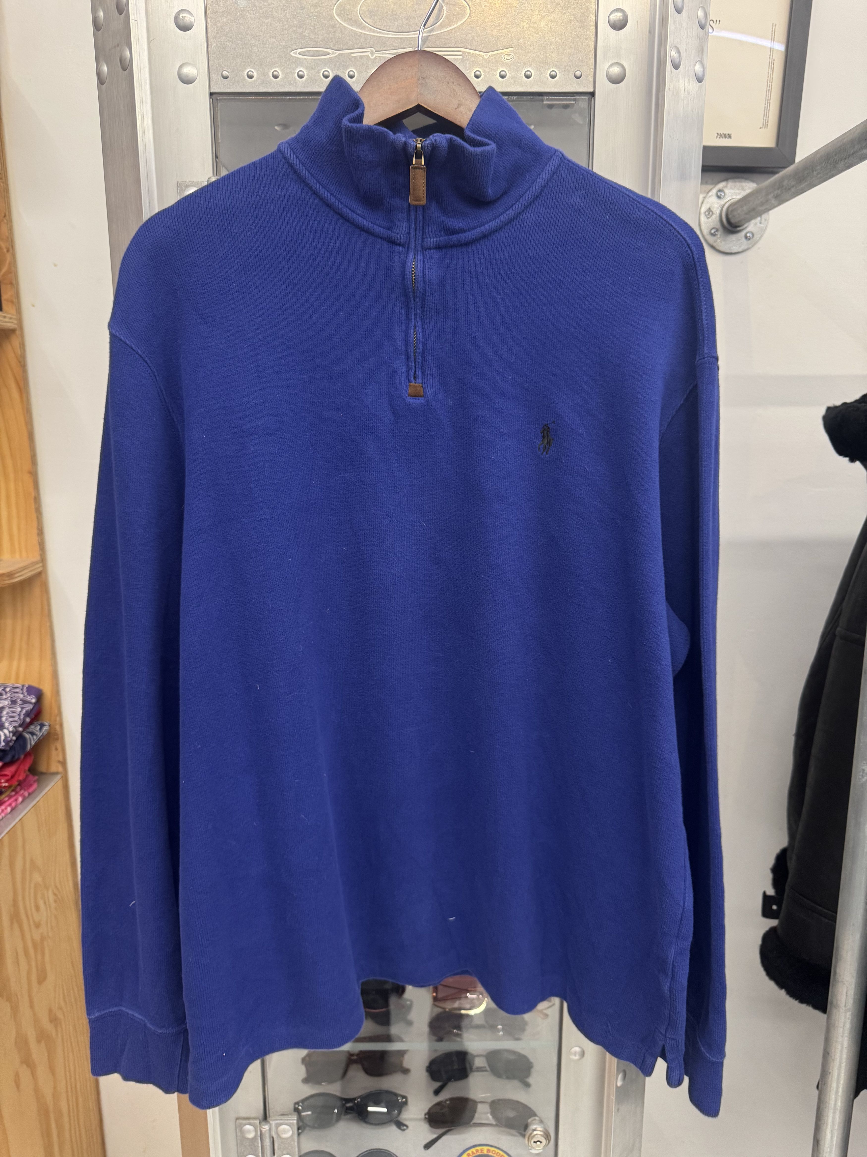 Polo Ralph Lauren Vintage RL Quarter Zip Size US XL / EU 56 / 4 - 1 Thumbnail
