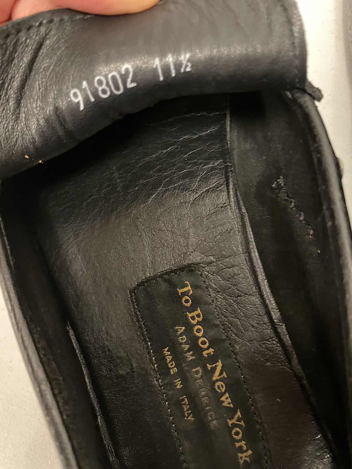 To Boot New York Pebbled Deerskin Driving Loafers Size US 11.5 / EU 44-45 - 7 Thumbnail