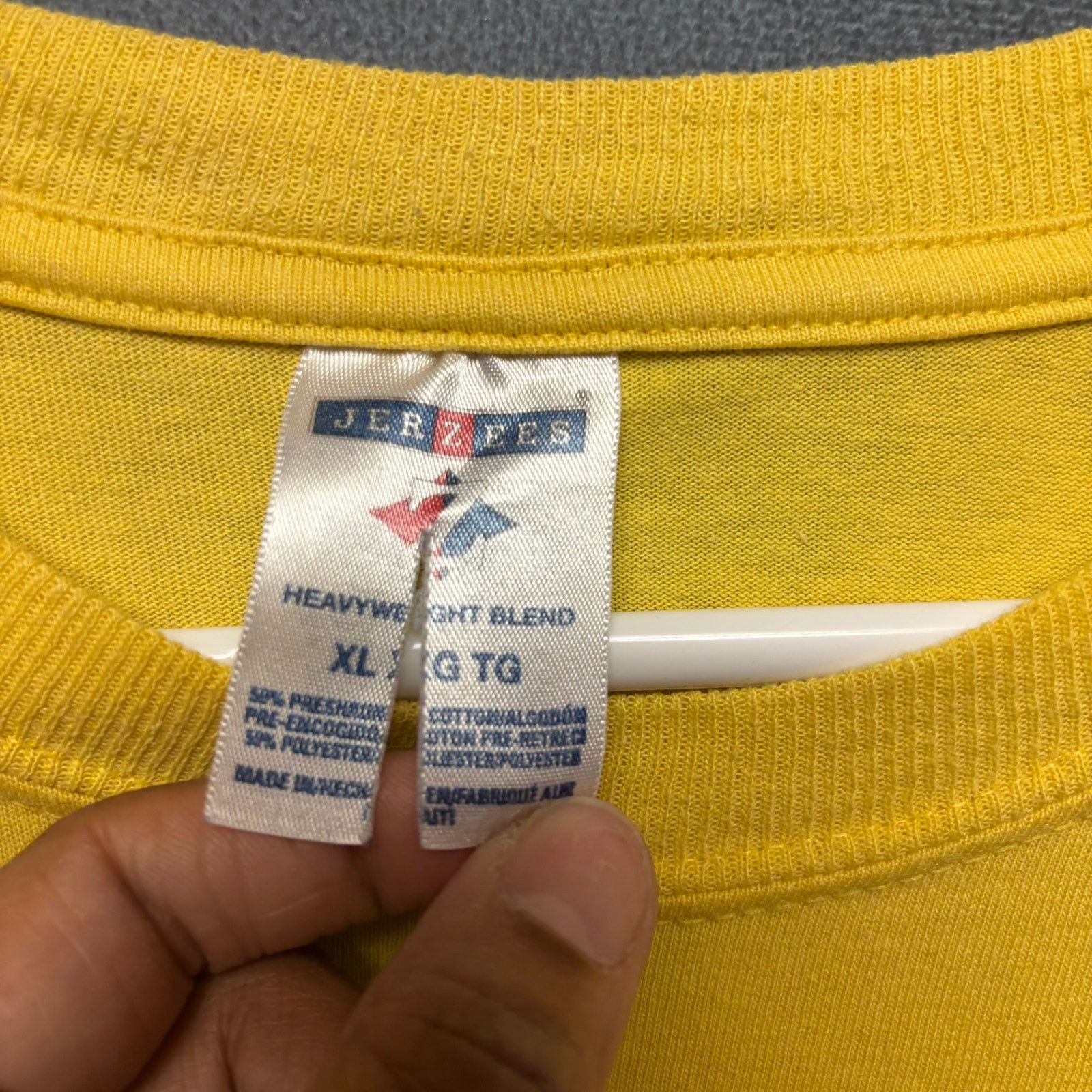 Jerzees Vintage Jerzees Shirt Blank Yellow XL Plain Comfy Sunshine Size US XL / EU 56 / 4 - 5 Thumbnail