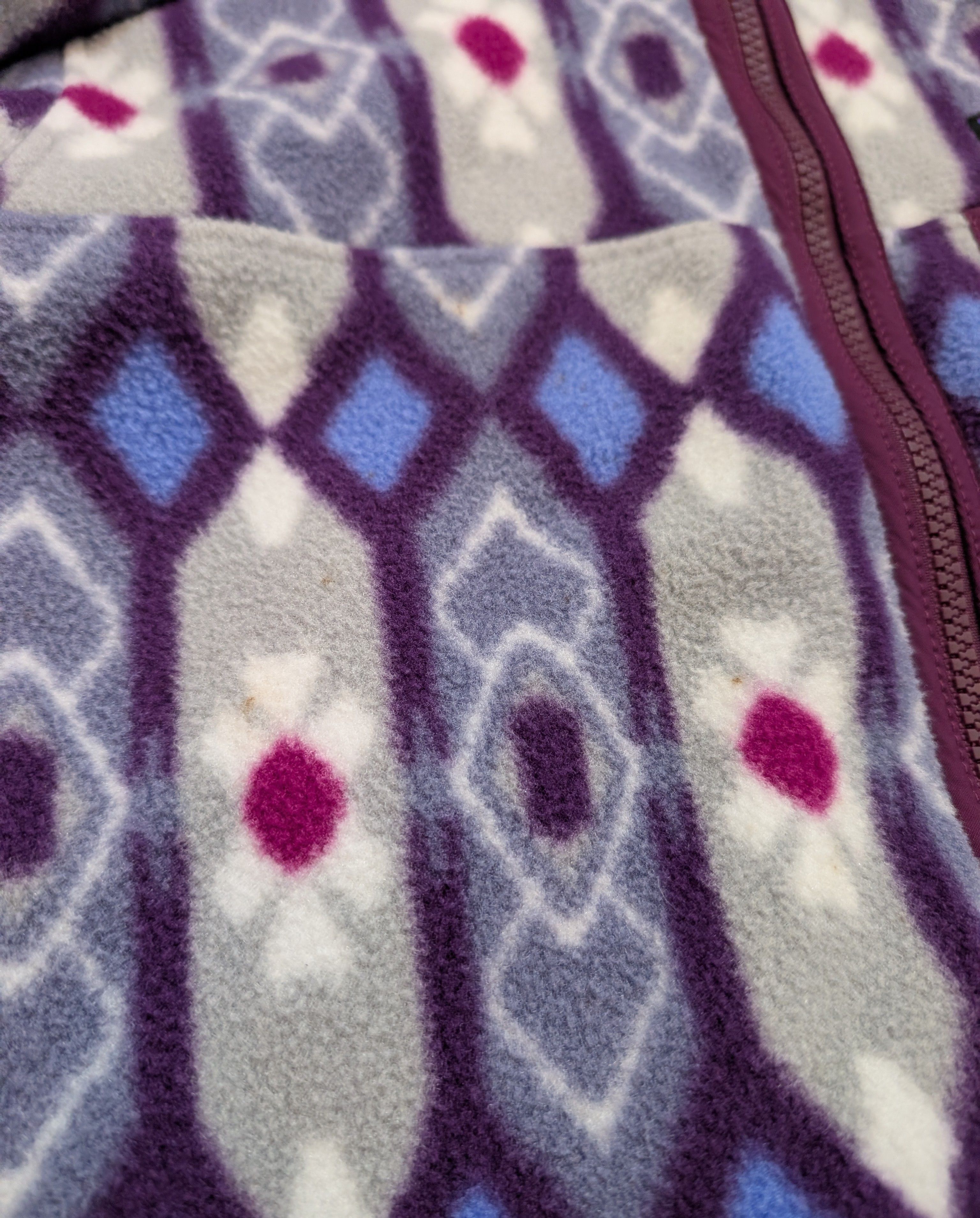 Patagonia RARE Patagonia Synchilla Full Zip Geometric Pattern Fleece Size S / US 4 / IT 40 - 6 Thumbnail