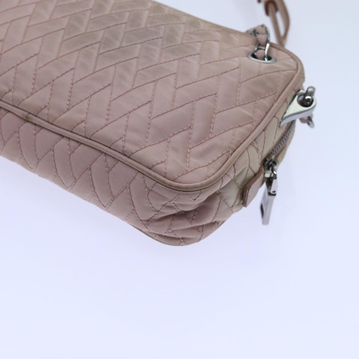 Prada PRADA Quilted Hand Bag Nylon Pink Size ONE SIZE - 15 Thumbnail
