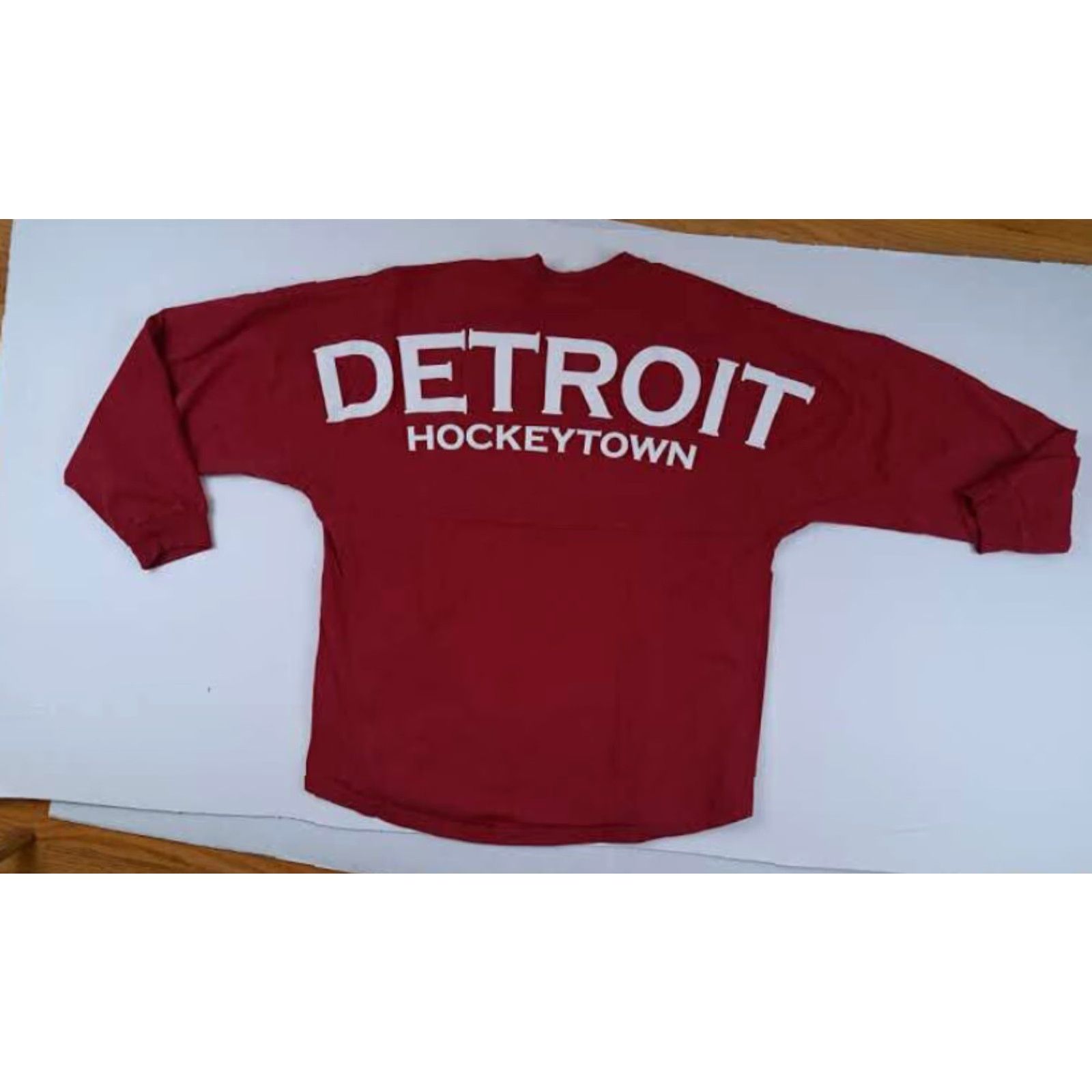 ESPIRIT Vintage Spirit Detroit Red Wings Hockeytown Heavy-Duty Jersey T-Shirt LG 90s Mens Red Shirt Size US L / EU 52-54 / 3 - 4 Thumbnail