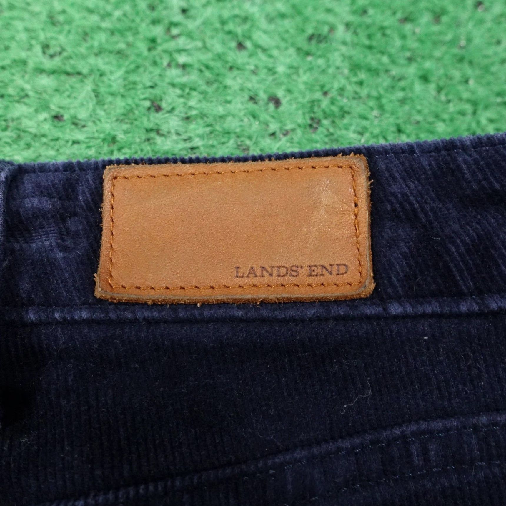 Lands' End Lands' End Pants Womens 20W Blue Corduroy Mid Rise Straight Chino 43x27 Size 42" / US 20 - 6 Thumbnail