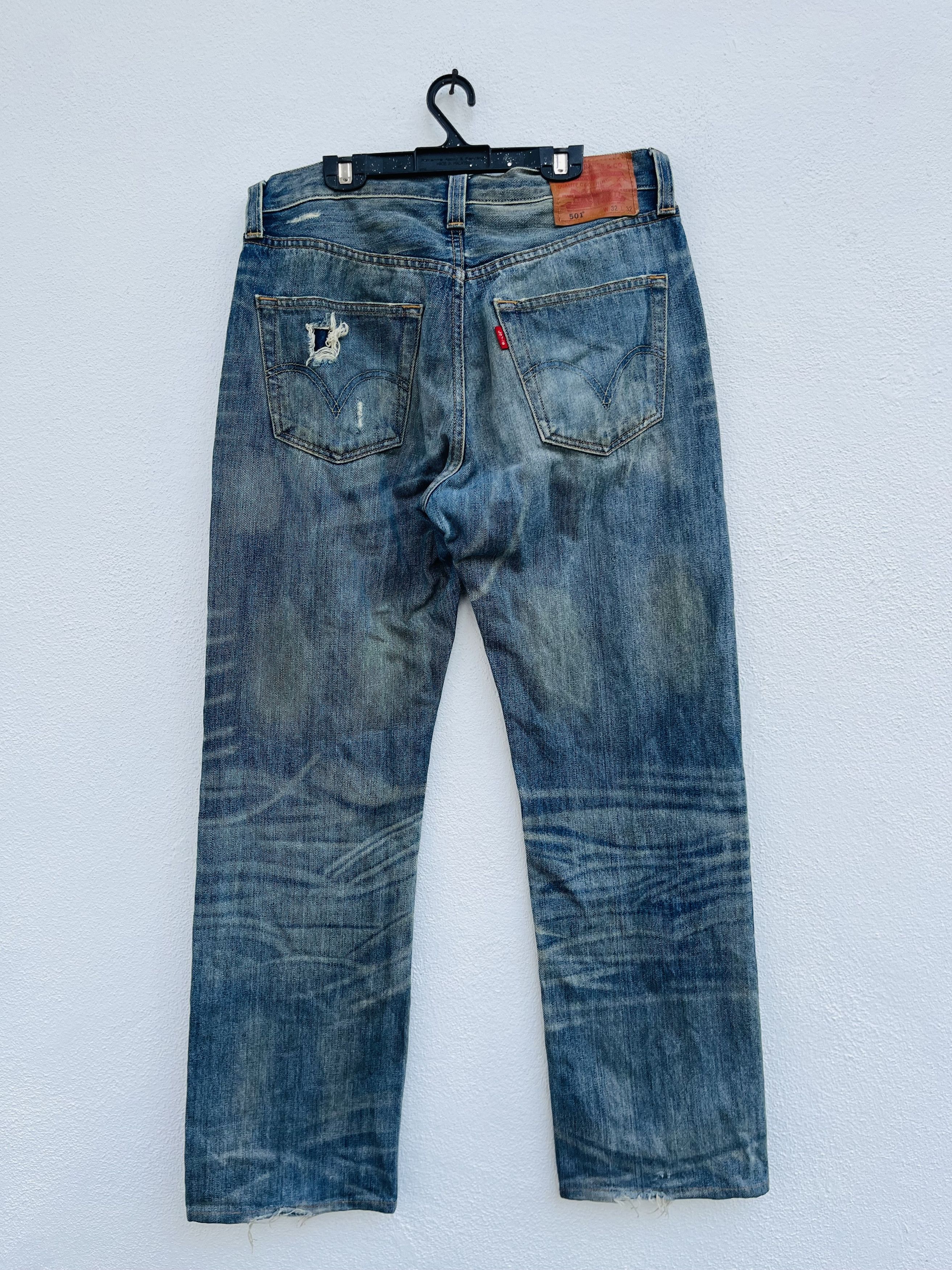 Japanese Brand × Vintage Vintage Levis Distressed Japanese Designer Fashion Style Size US 30 / EU 46 - 2 Thumbnail