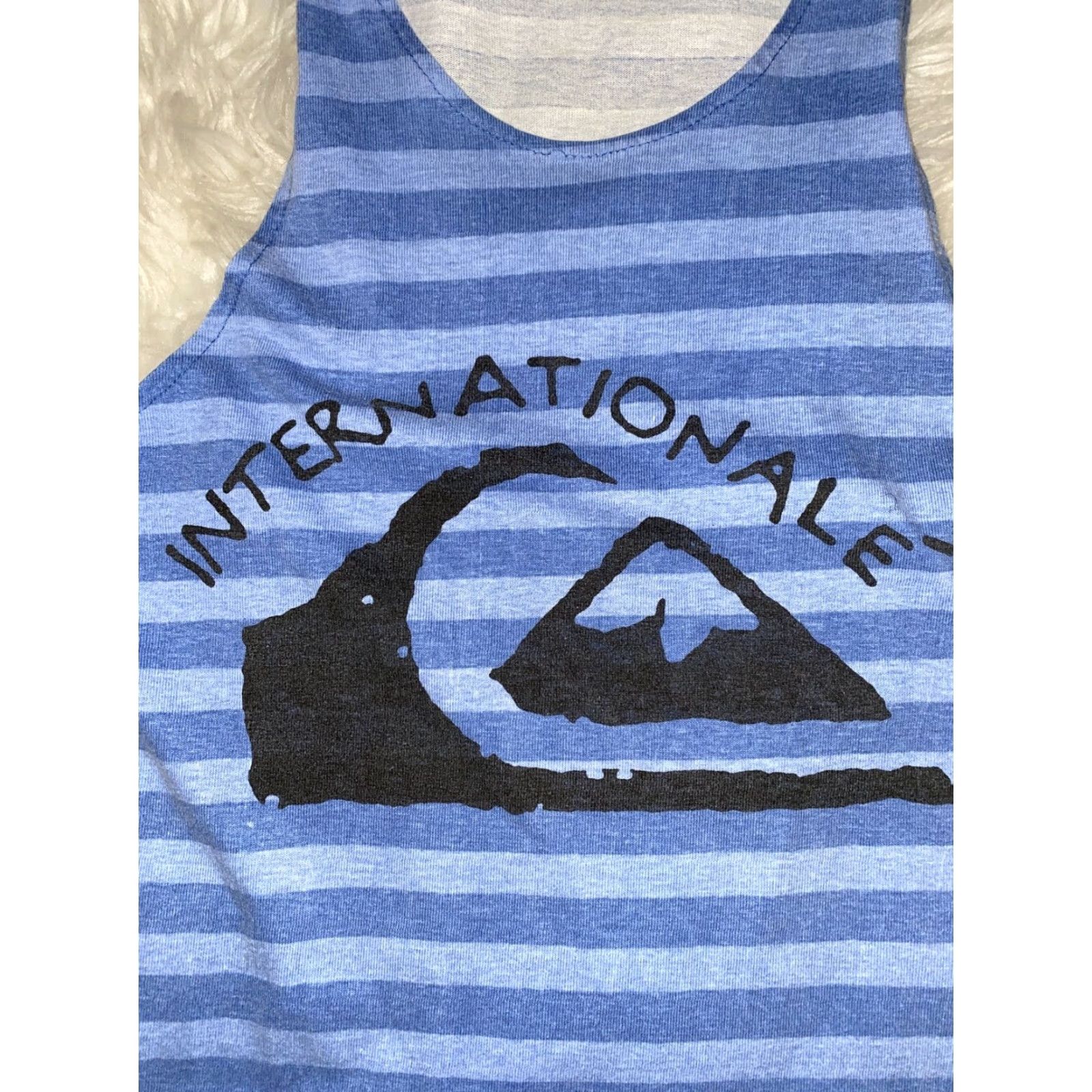 Quiksilver VINTAGE Quiksilver men's tank top 1980s striped sleeveless blue size M Size US M / EU 48-50 / 2 - 4 Thumbnail