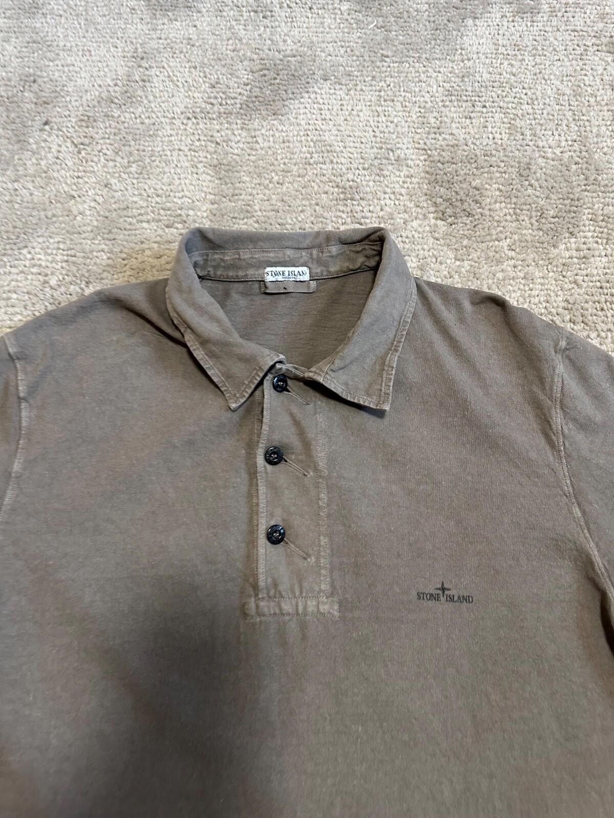 Stone Island Vintage Stone Island Polo Shirt Sz XL Size US XL / EU 56 / 4 - 4 Thumbnail
