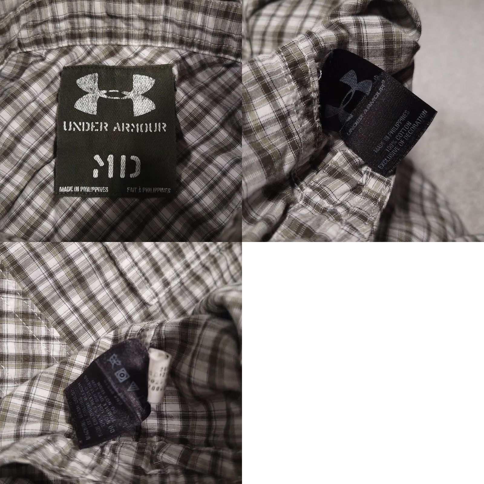 Under Armour Under Armour Shirt Mens M Green Check Outdoor Short Sleeve Fishing Shirt Size US M / EU 48-50 / 2 - 9 Thumbnail