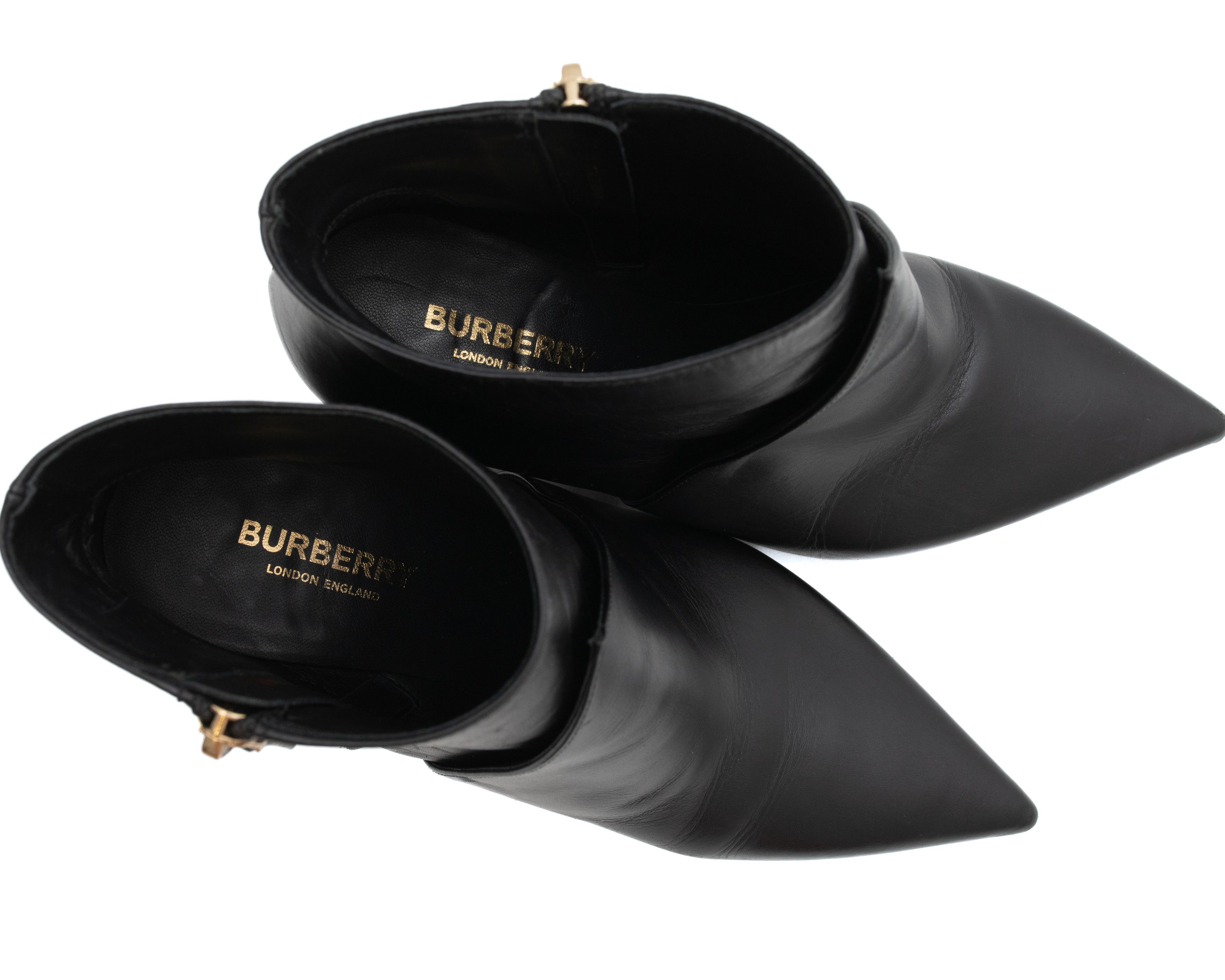 Burberry BURBERRY LONDON Ashlington Pointed Zip-Up Booties Size US 6.5 / IT 36.5 - 8 Thumbnail
