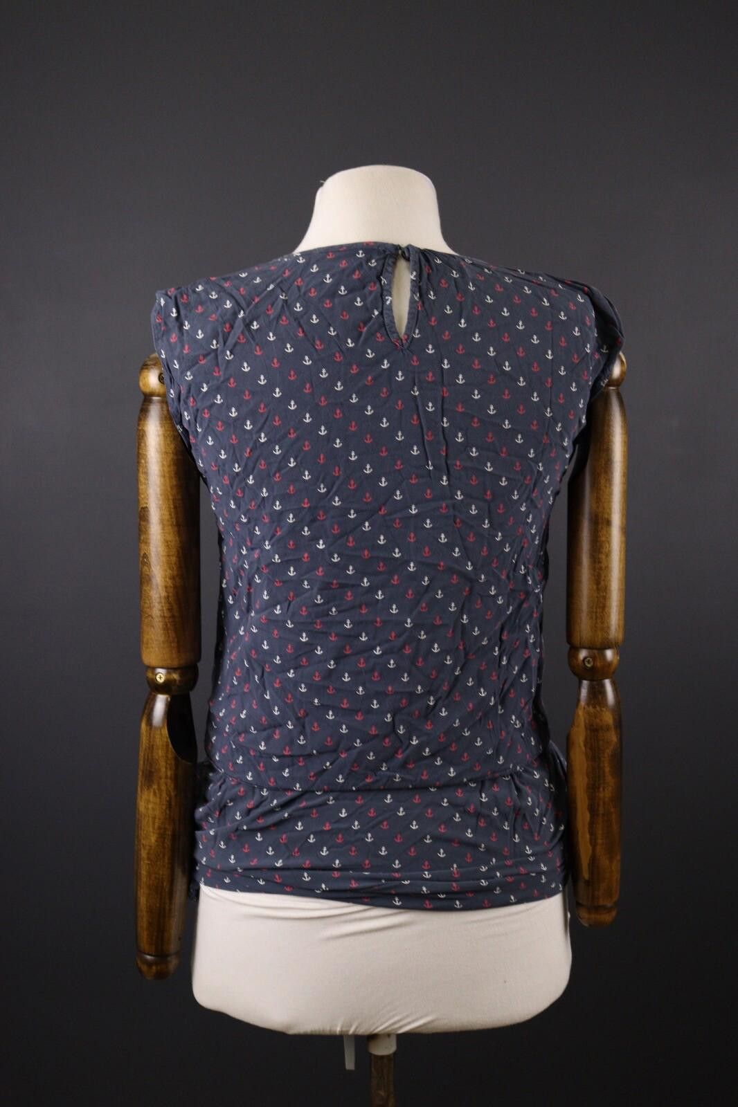 Naketano Naketano Blue Short Sleeve Drawstring Tank Top Shirt Size XS Size XS / US 0-2 / IT 36-38 - 6 Thumbnail