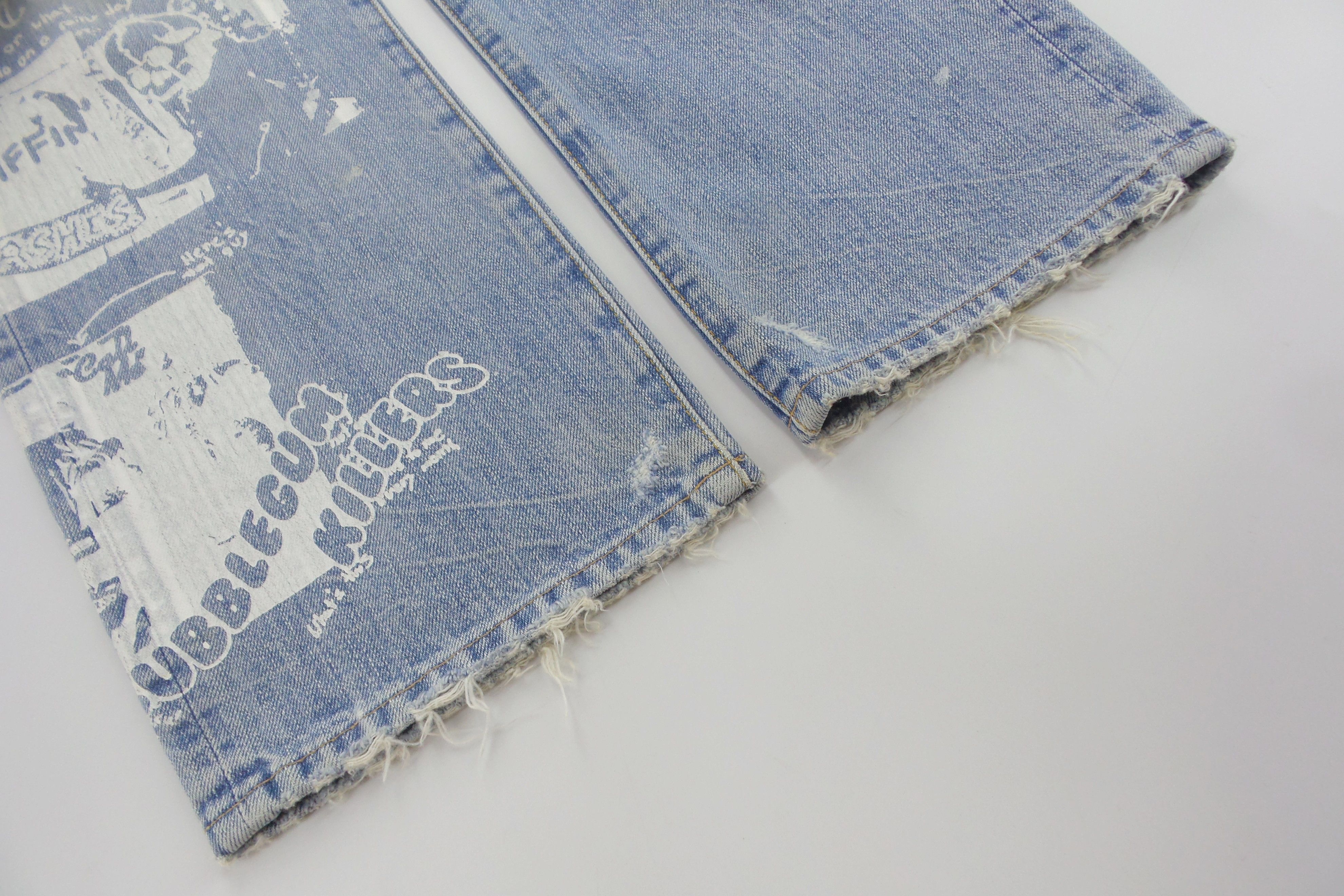 Japanese Brand RNA. Inc Painted Jeans W32xL30.5 Size US 32 / EU 48 - 9 Thumbnail