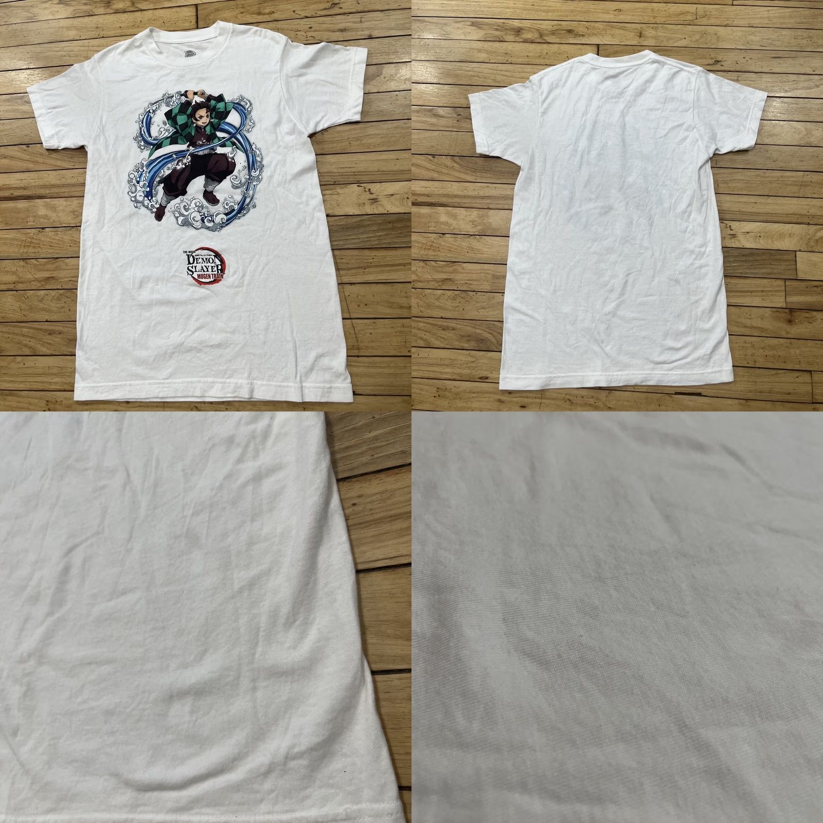 Vintage DEMON SLAYER MUGEN TRAIN Shirt Men M White Anime Graphic Tee Size US M / EU 48-50 / 2 - 9 Thumbnail