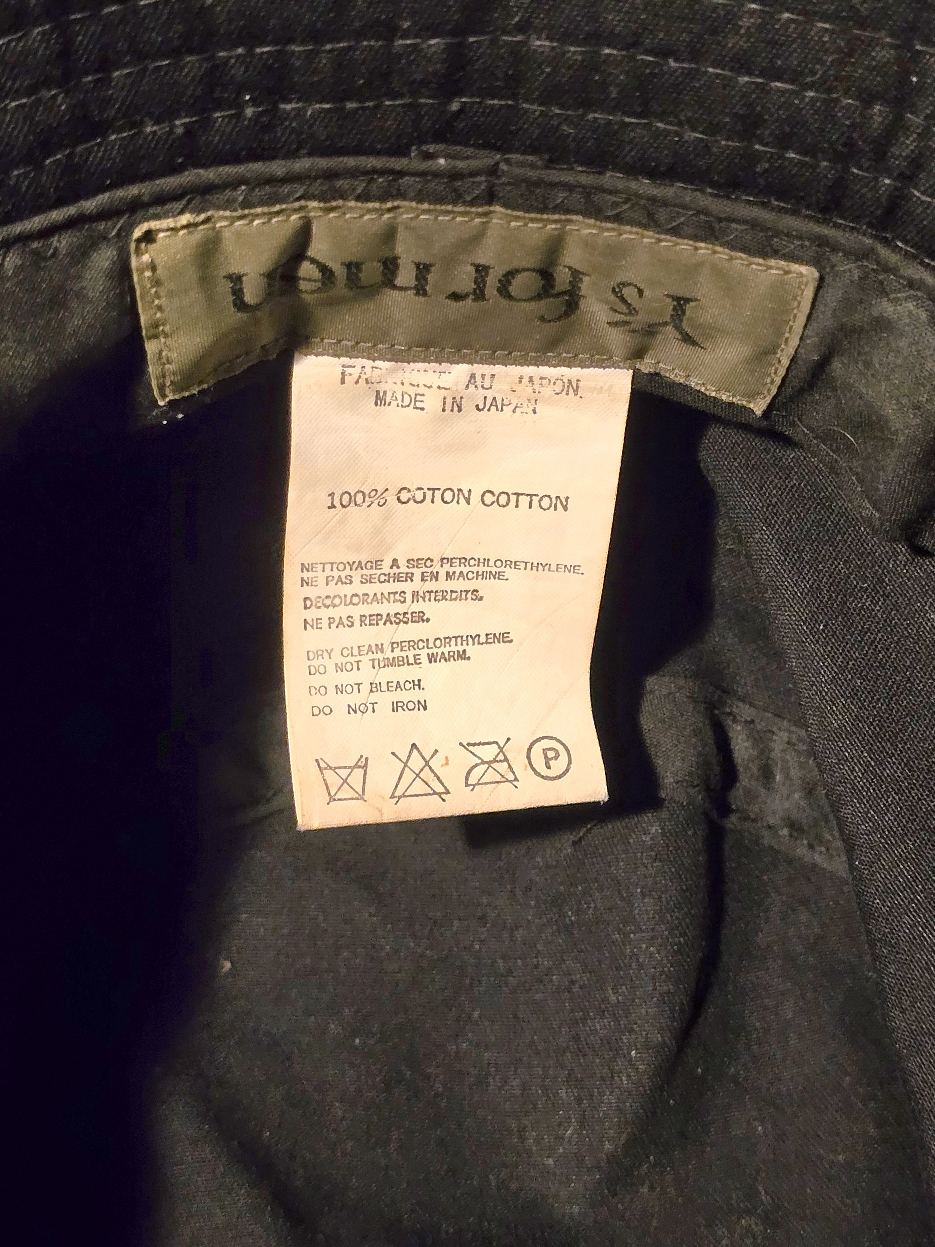 Yohji Yamamoto Y's for men black bucket hat size 58.5 Size ONE SIZE - 6 Thumbnail
