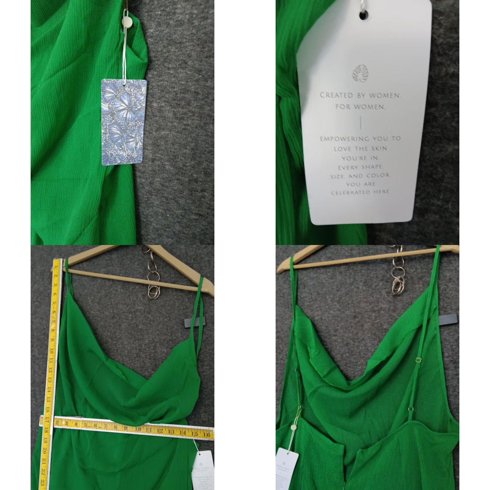 Vintage Toluca Swim Dress Maxi Cowl Neck Sleeveless Green 3XL Plus XXXL Beach Sheer Summer Womens Size XXL / US 16-18 / IT 52-54 - 8 Thumbnail