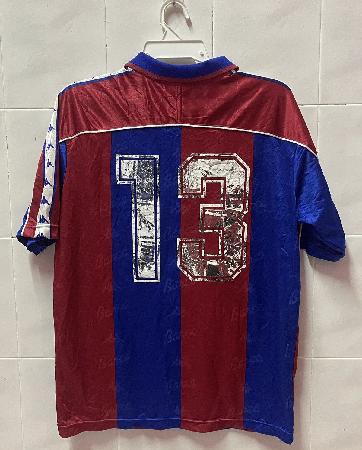 Kappa Vintage 90s Kappa Jersey x Barcelona FC Very Rare🔥🔥 Size US L / EU 52-54 / 3 - 6 Thumbnail