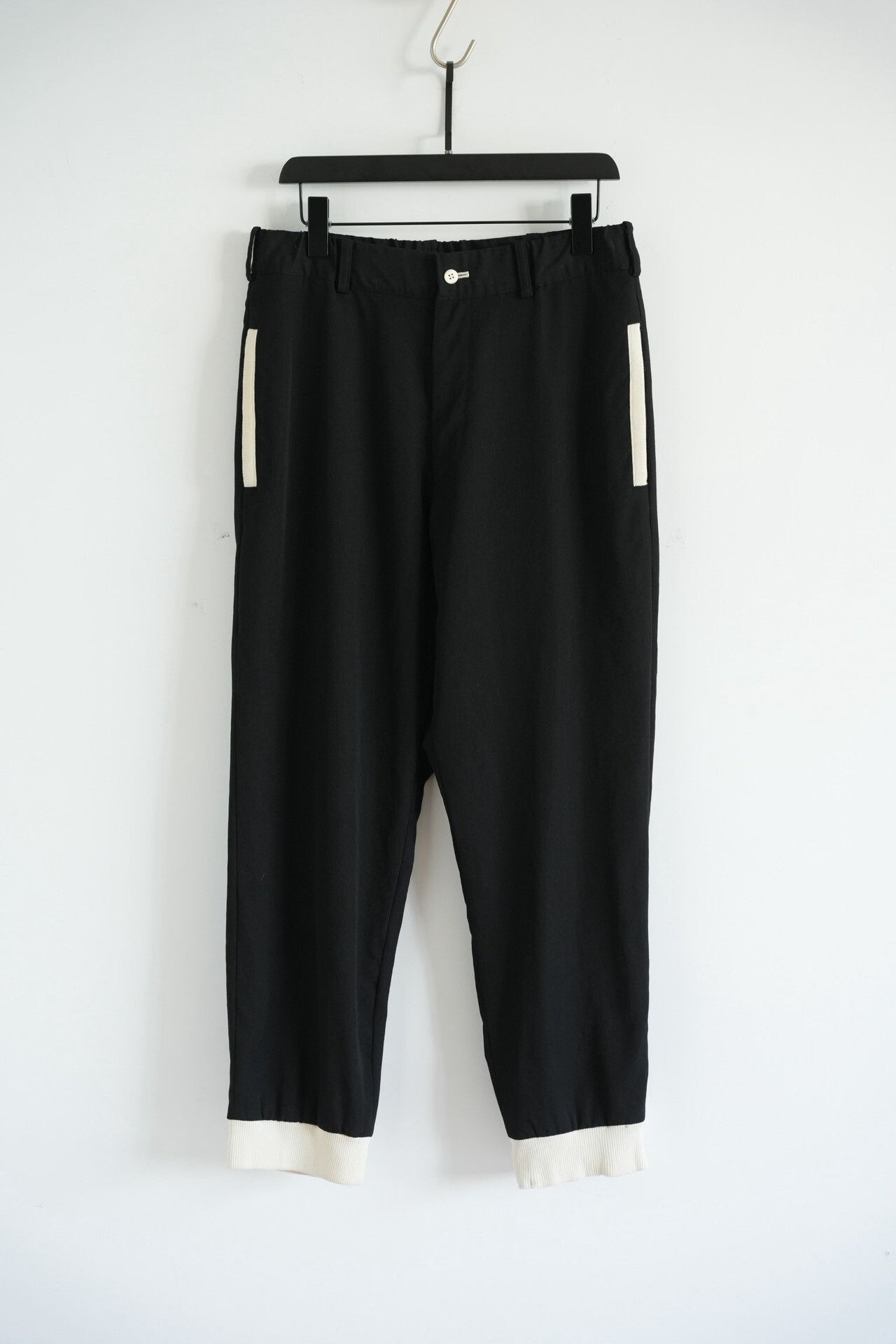 Yohji Yamamoto Yohji Yamamoto Black Wool Pants Size US 30 / EU 46 - 1 Thumbnail