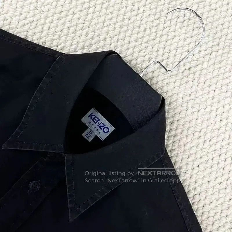 Kenzo KENZO Black Short Sleeve Cotton Shirt . Size US M / EU 48-50 / 2 - 3 Thumbnail