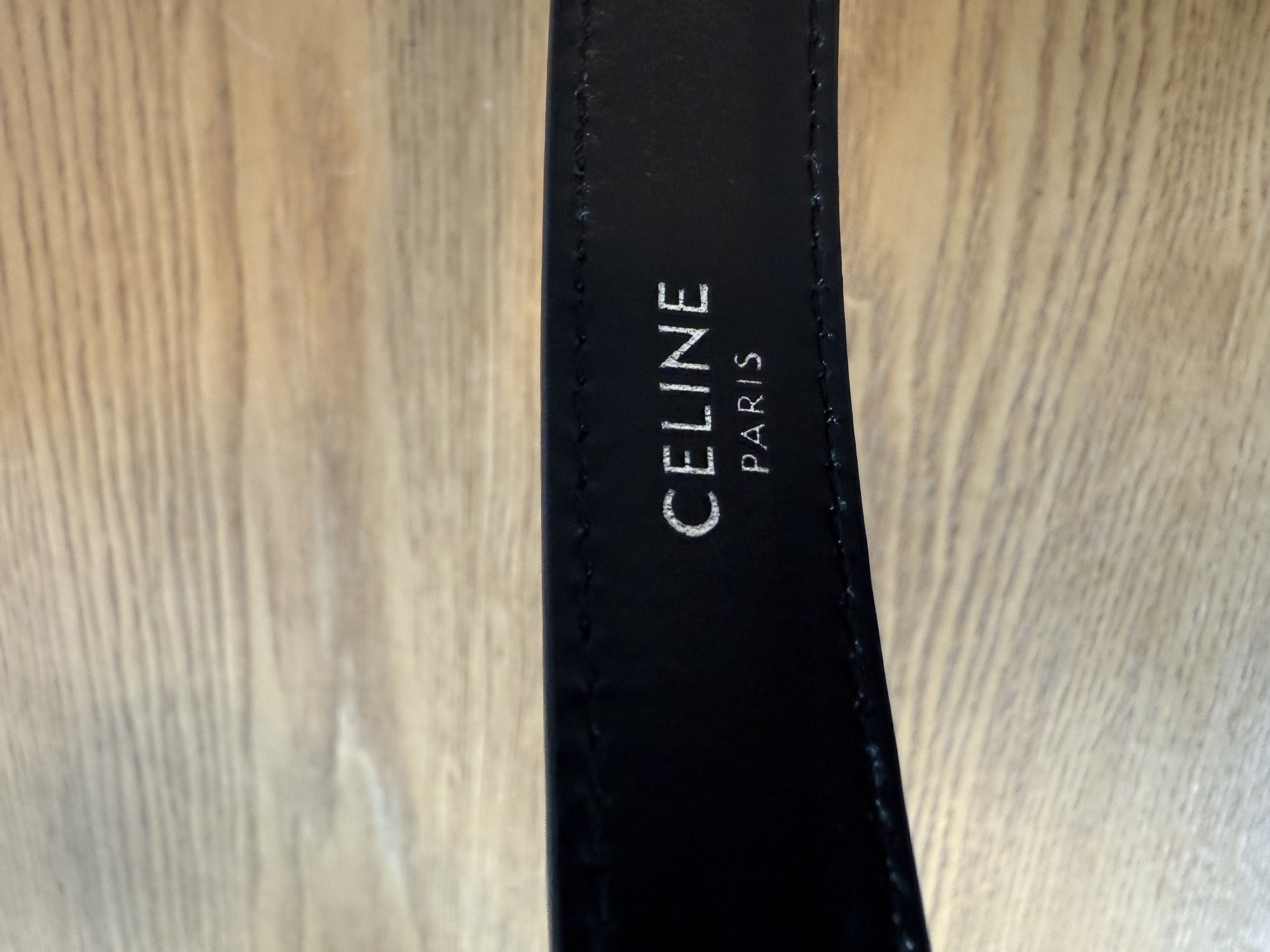 Celine CELINE BC-03 25MM BELT IN TAURILLON LEATHER - 85 Size ONE SIZE - 7 Thumbnail