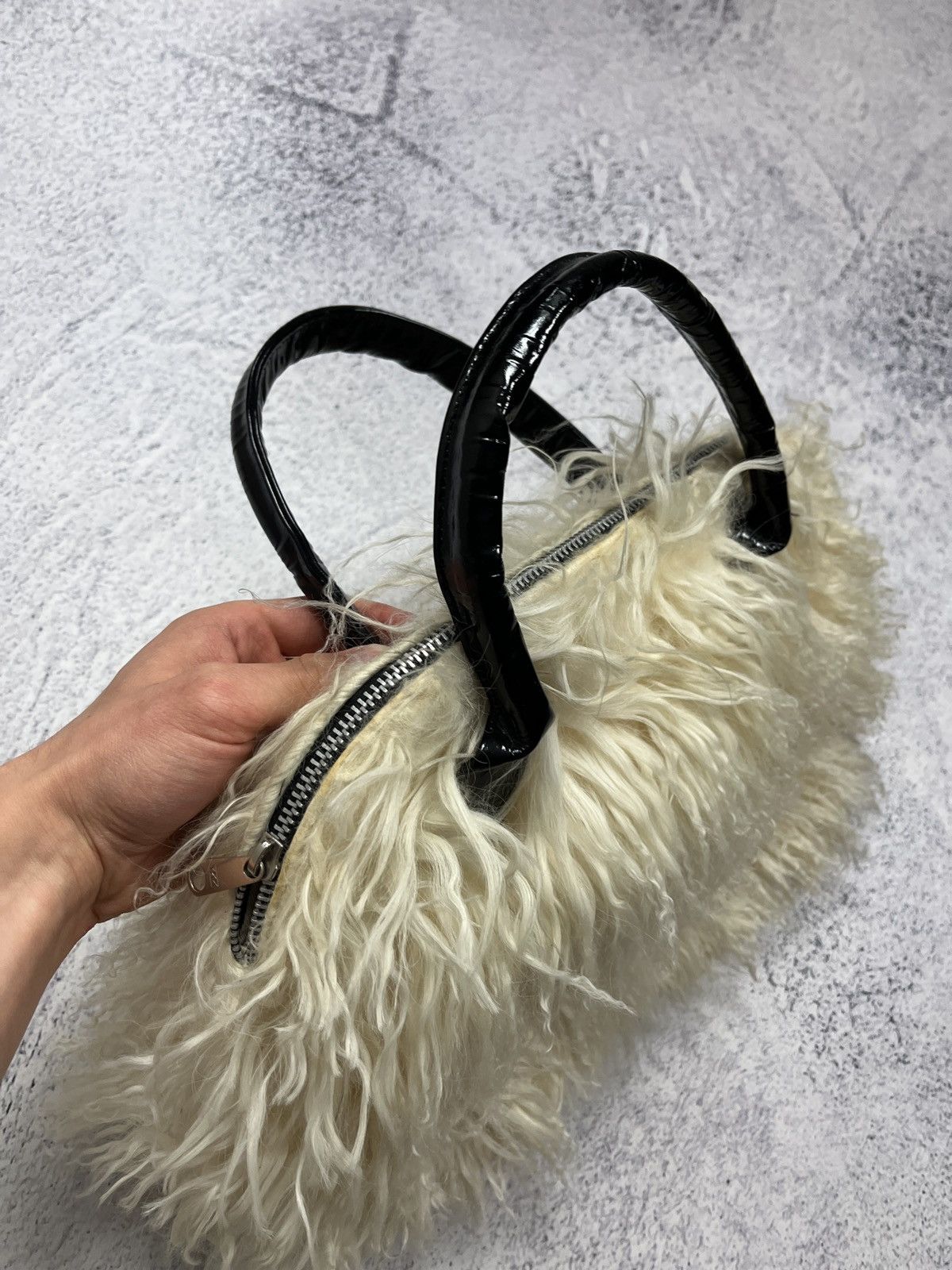 Japanese Brand Vintage Japanese Style Faux Fur Fred Hayman Shoulder Bag Y2k Size ONE SIZE - 7 Thumbnail