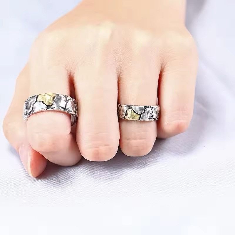 Vintage Vintage Style Adjustable Silver 925 Crack Flaw Ring Size ONE SIZE - 5 Thumbnail