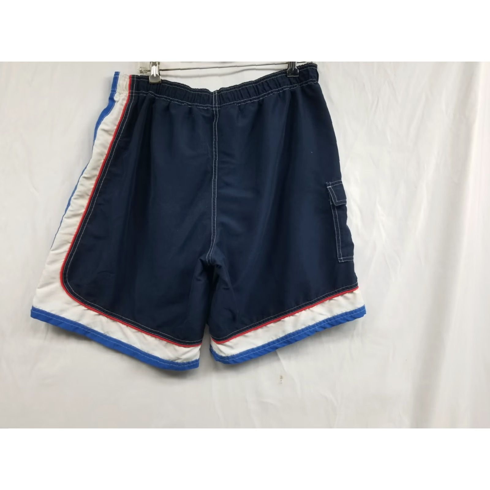 Ocean Pacific VINTAGE Ocean Pacific Board Shorts Swim Trunk Mens L Blue Ombré Drawstring Pockets Above-the-Knee Size US 33 - 2 Thumbnail
