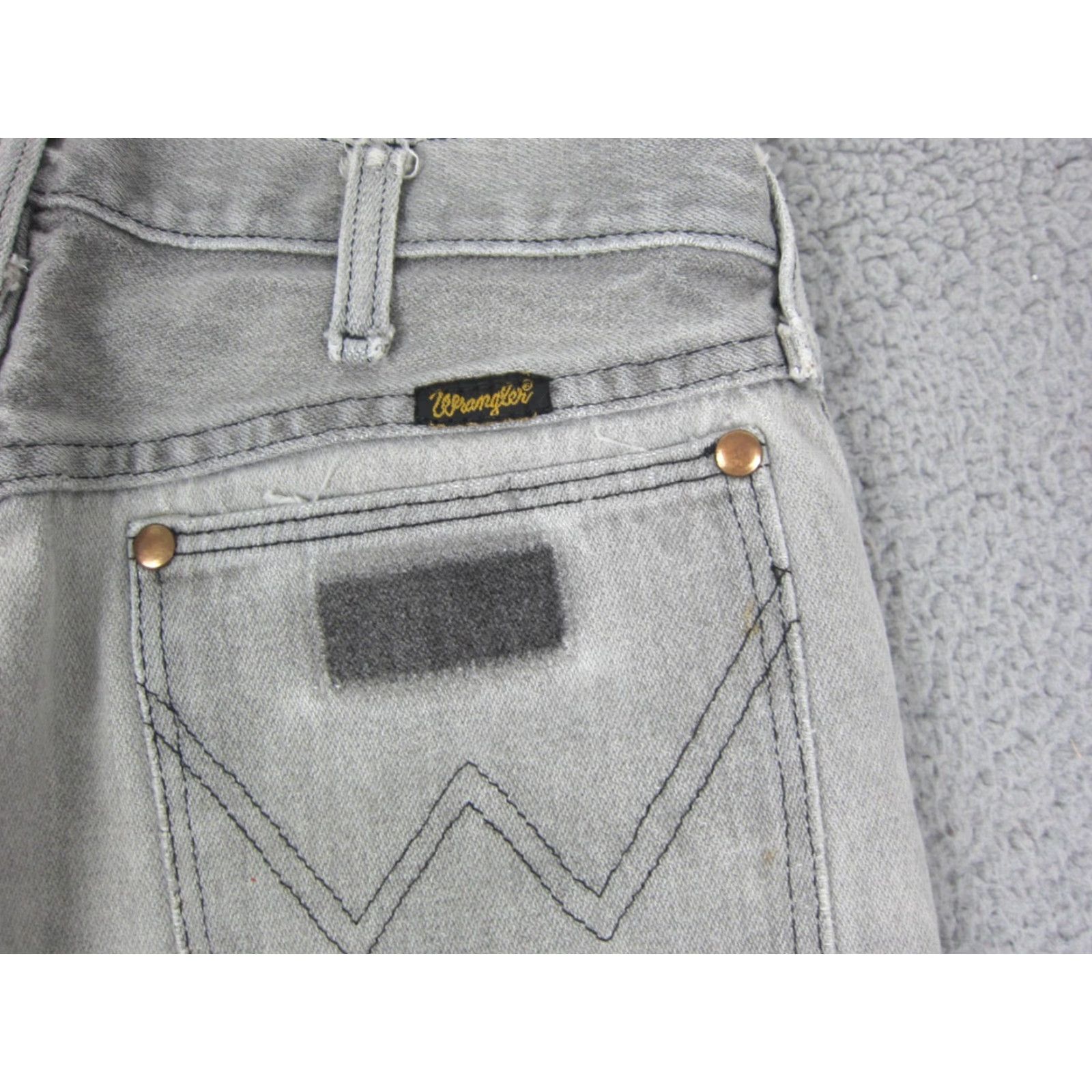 Wrangler VINTAGE Wrangler Jeans Mens W28 L32 Gray Straight Leg 13WMZ Made in USA 70s 80s Size US 28 / EU 44 - 3 Thumbnail