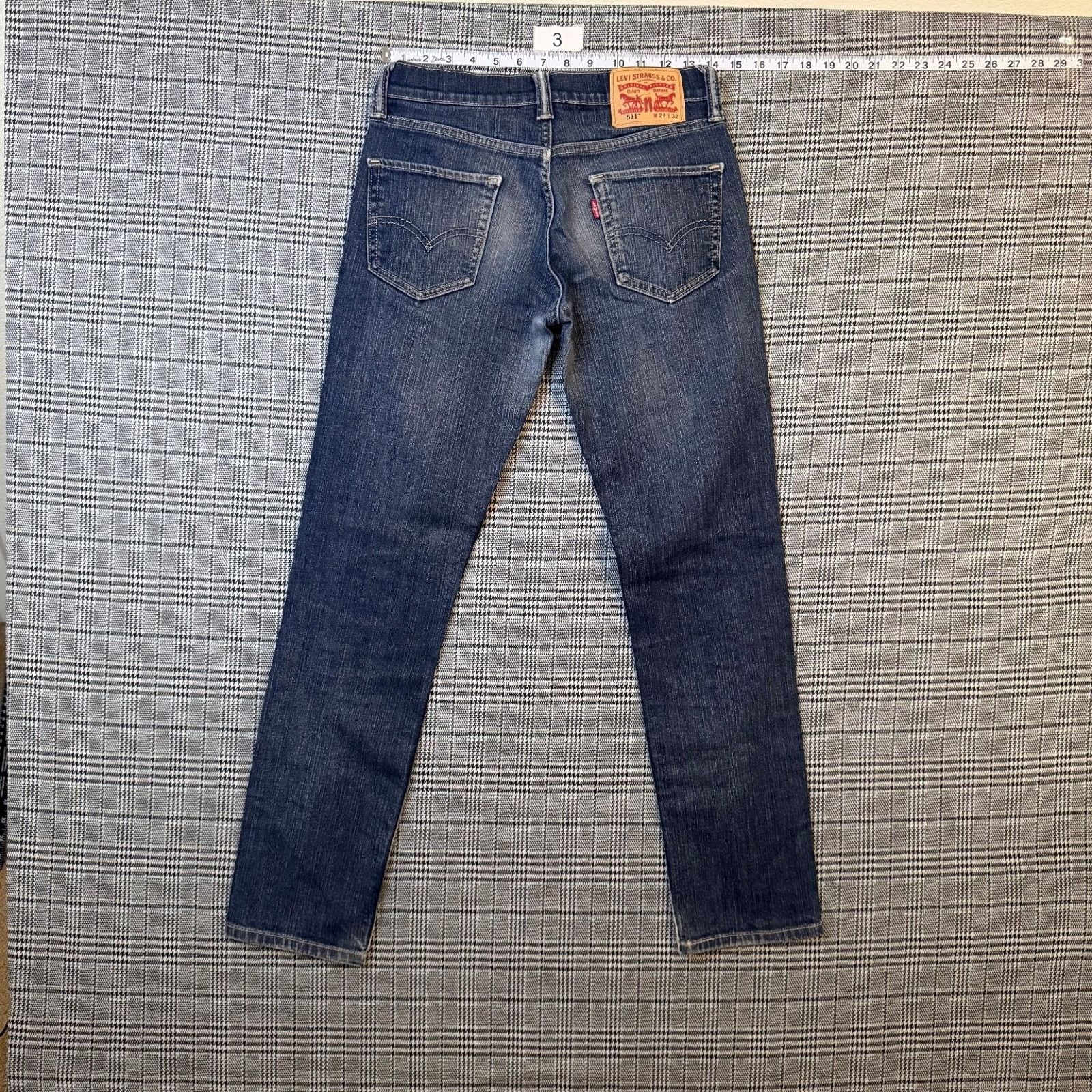 Levi's Levi's 511 Men's Jeans Dark Blue Denim Slim Stretch 29x32 Size US 29 - 1 Thumbnail