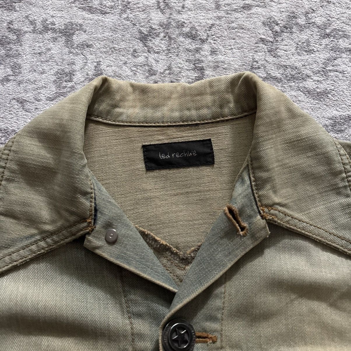 If Six Was Nine Led Rechwe Dallas Mink Fur Denim Jacket | Size L Size US L / EU 52-54 / 3 - 5 Thumbnail