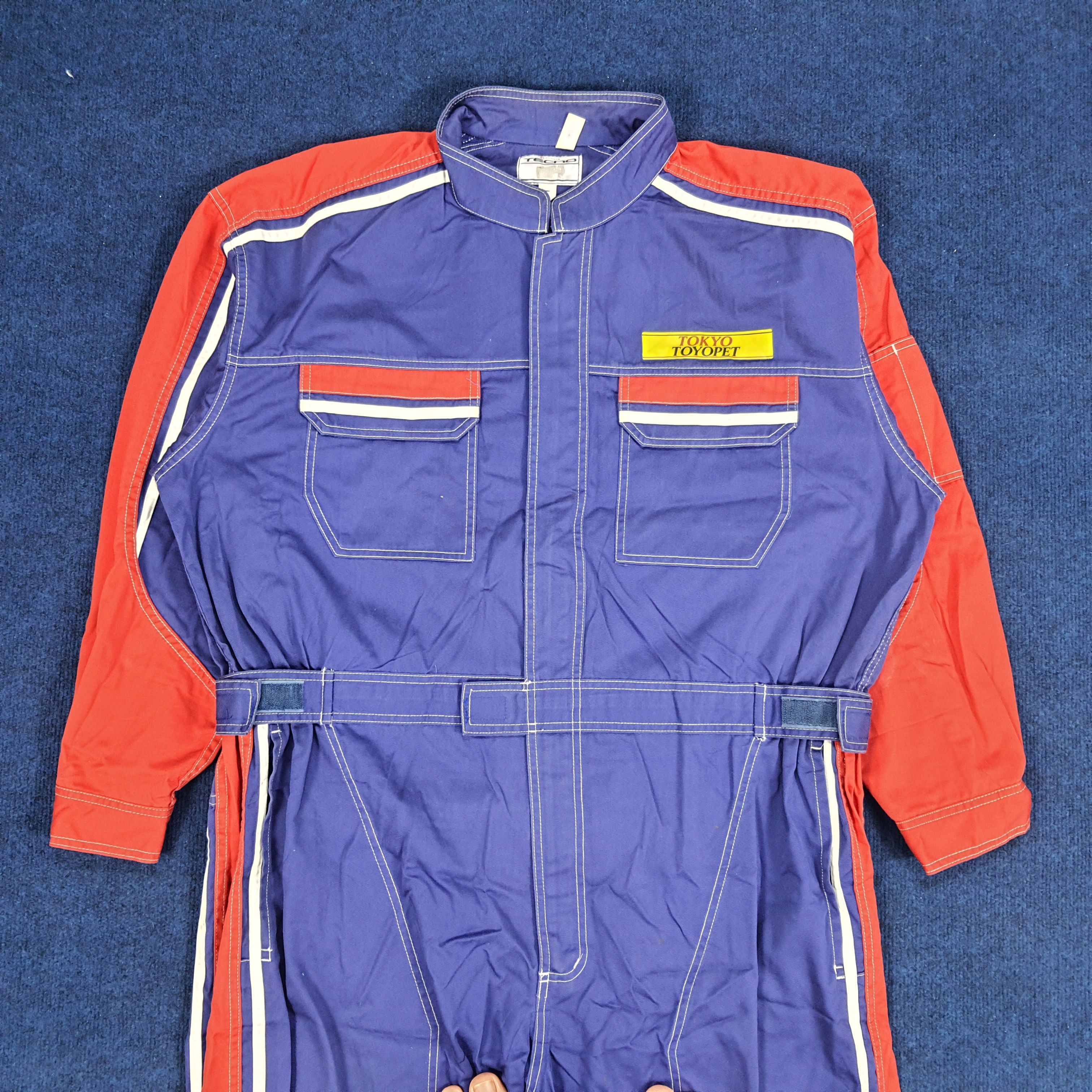 Japanese Brand × Vintage Vintage Toyota Tecno Japan Motorsports Coverall Size US XXL / EU 58 / 5 - 5 Thumbnail