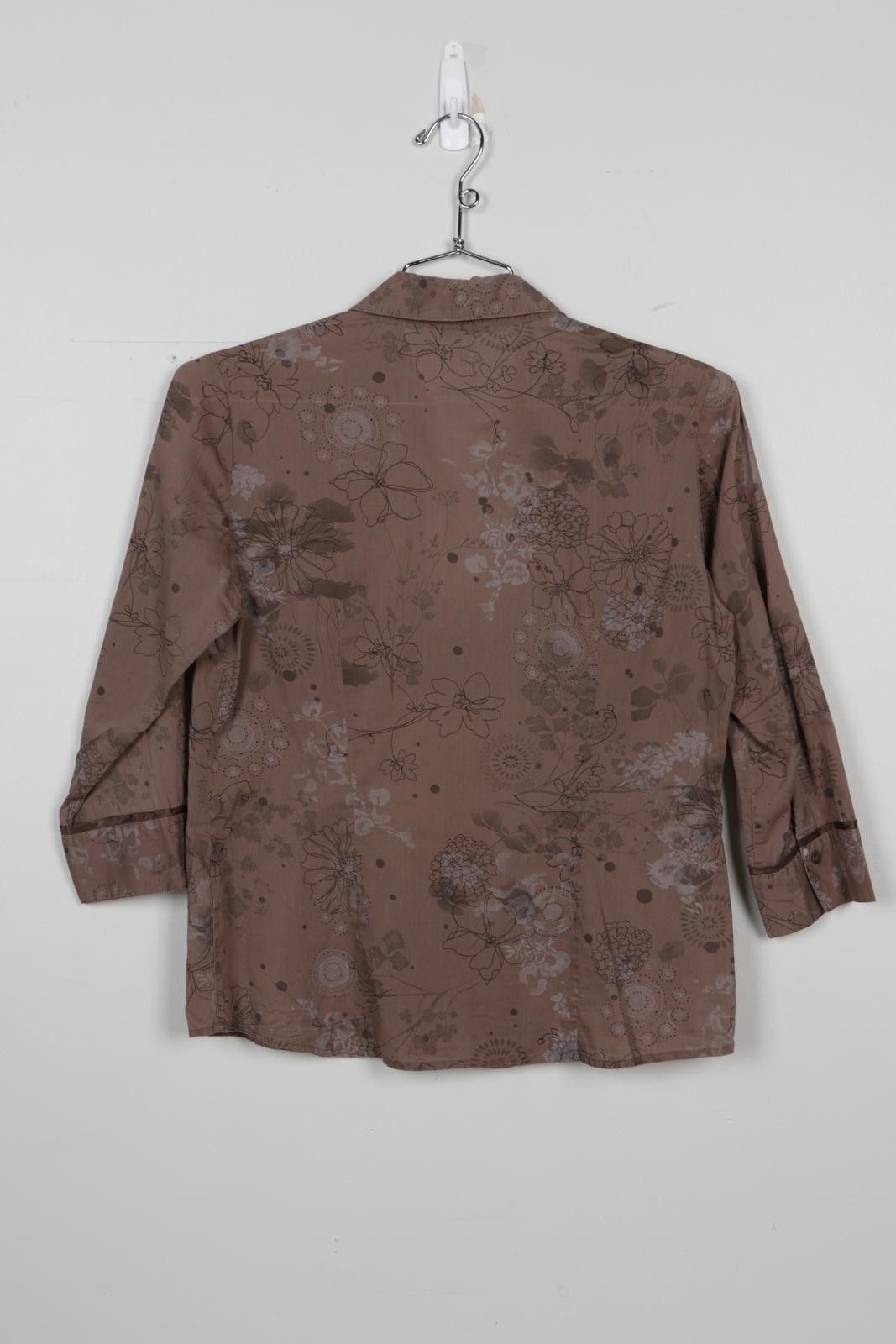 Coldwater Creek 00's Reitmans Floral Long Sleeve Button-Up Size L / US 10 / IT 46 - 2 Thumbnail
