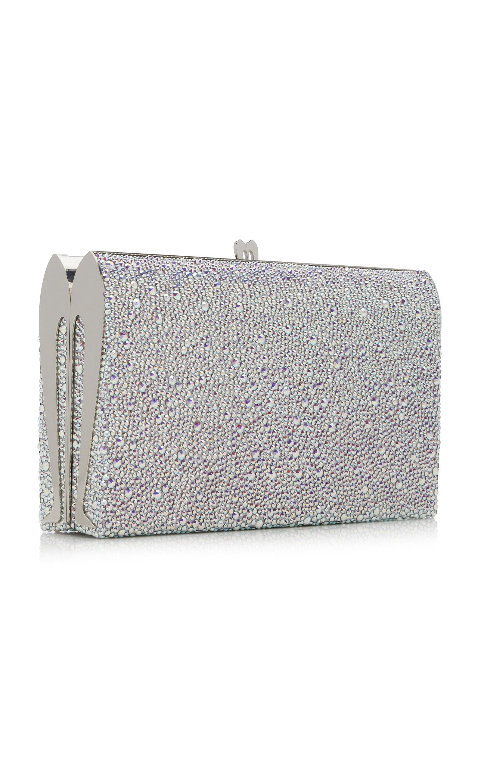 Christian Louboutin o1s1wg110325 FETISH CLUTCH STRASS in Silver Size ONE SIZE - 2 Thumbnail